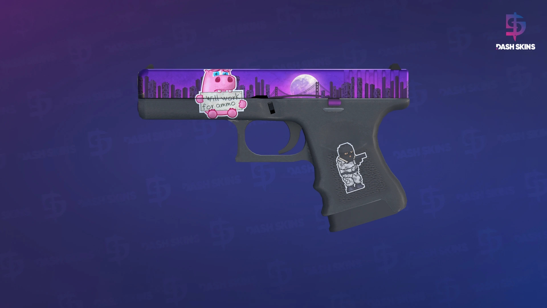 Glock-18 | Moonrise (Factory New) Screenshot Playside
