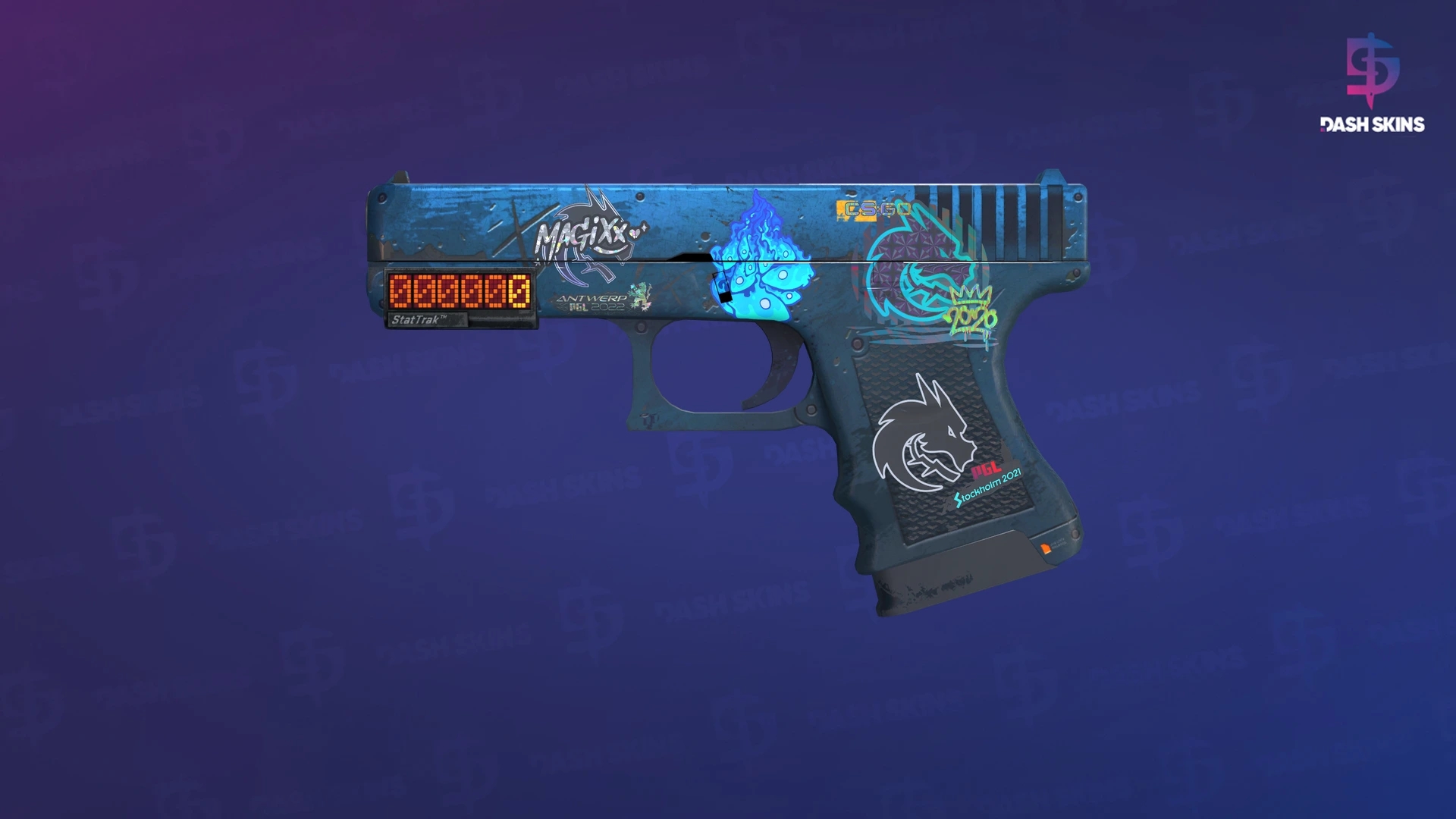 StatTrak™ Glock-18 | Off World (Battle-Scarred) Screenshot Playside