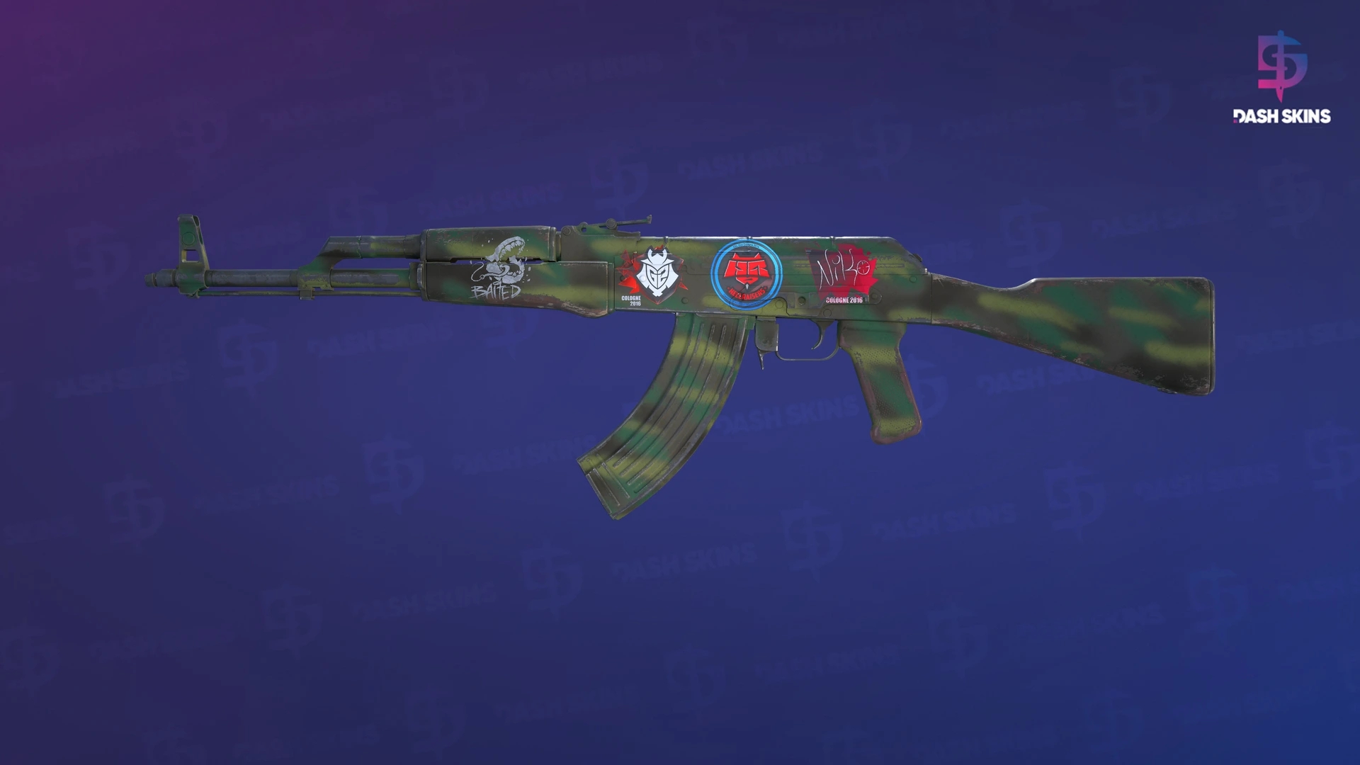 AK-47 | Jungle Spray (Field-Tested) Screenshot Playside