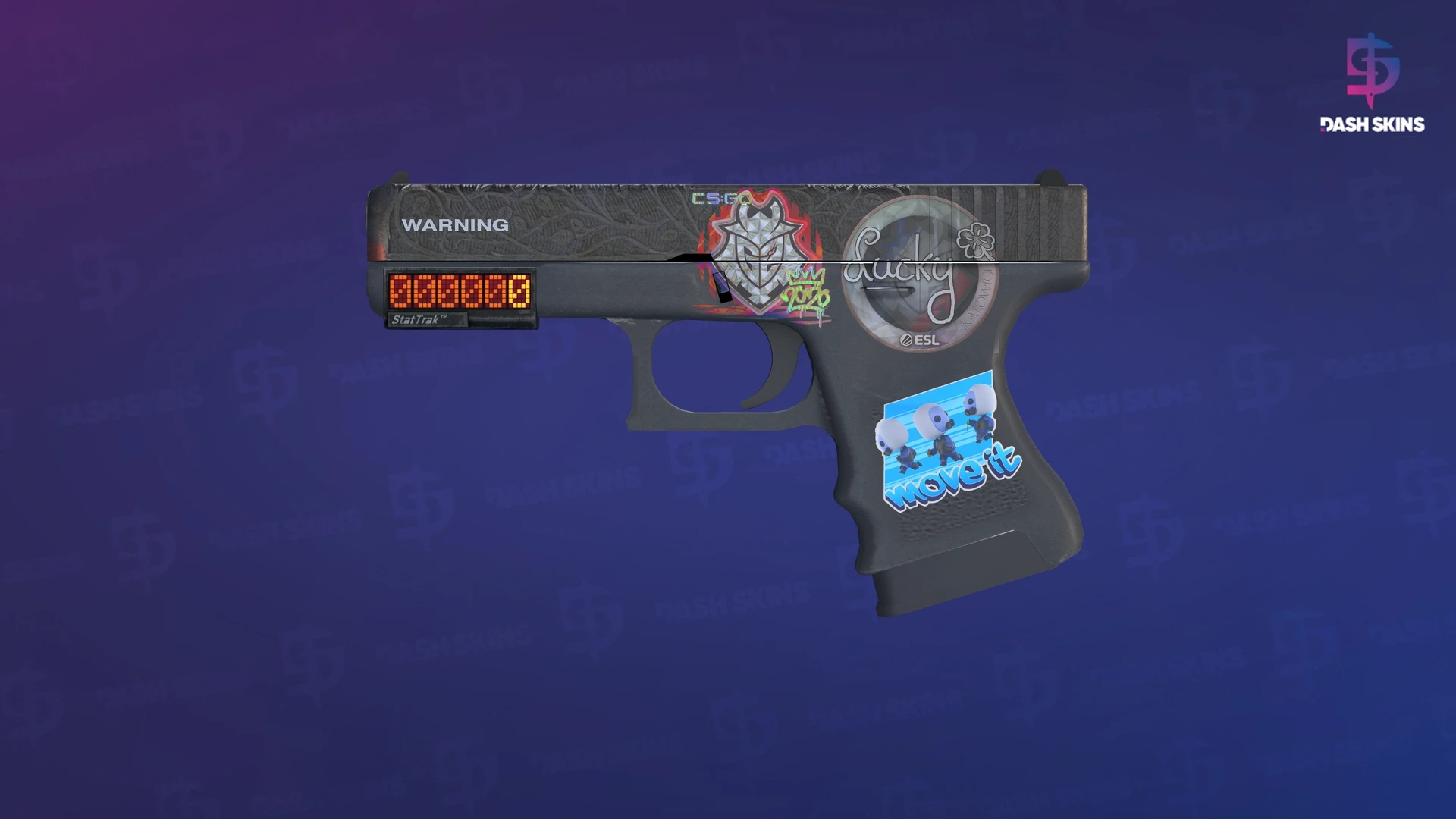 StatTrak™ Glock-18 | Ironwork (Battle-Scarred) Screenshot Playside