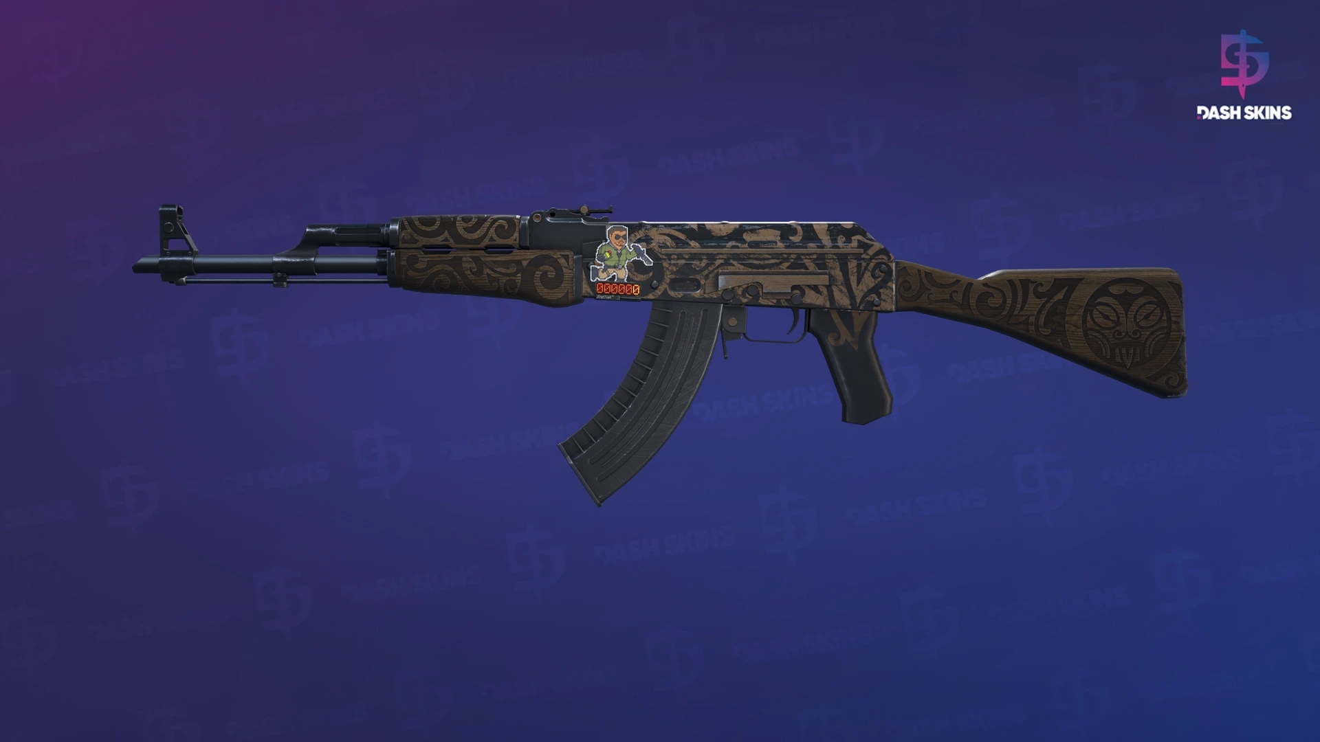 StatTrak™ AK-47 | Uncharted (Minimal Wear) Screenshot Playside