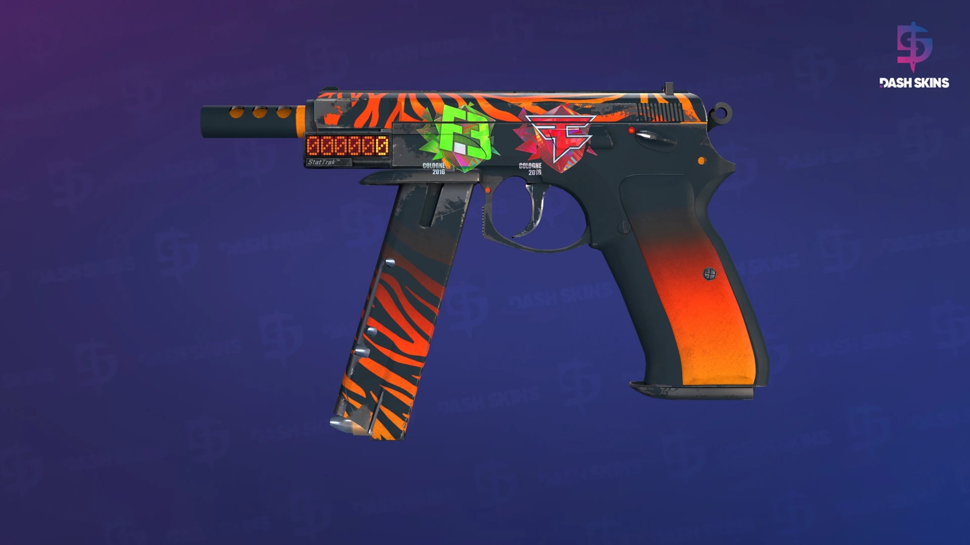 StatTrak™ CZ75-Auto | Tigris (Field-Tested) Screenshot Playside