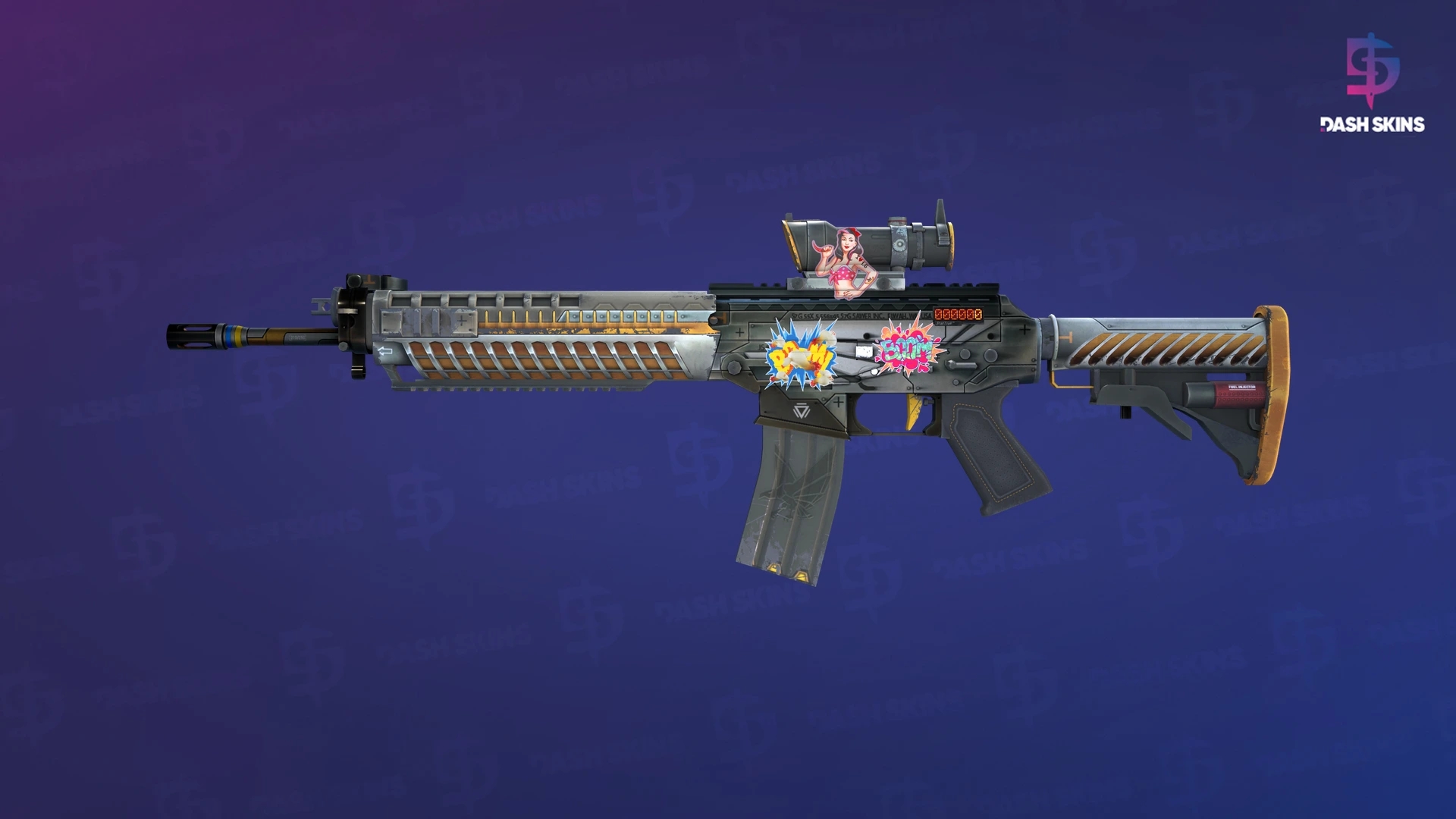 StatTrak™ SG 553 | Aerial (Minimal Wear) Screenshot Playside