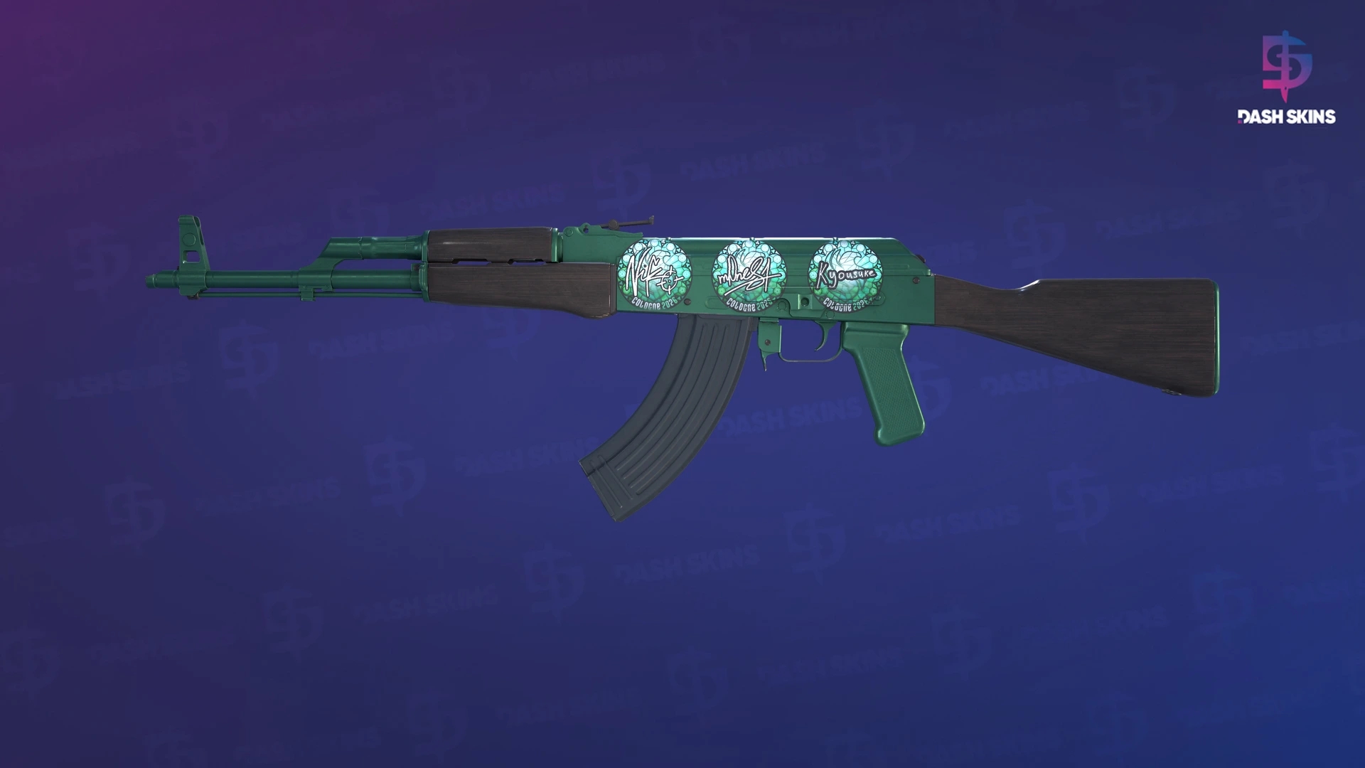AK-47 | Wintergreen (Minimal Wear) Screenshot Playside