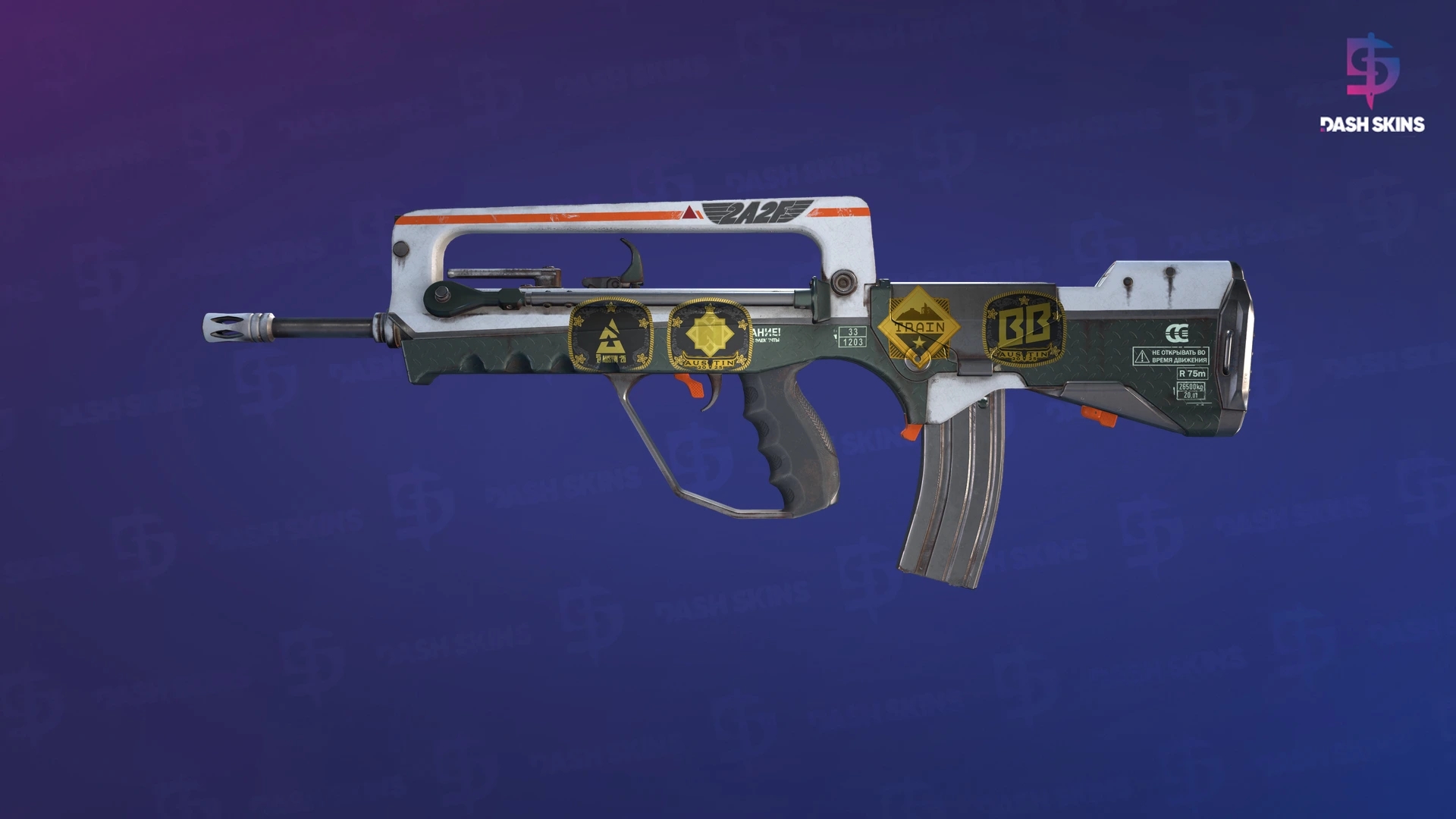 Souvenir FAMAS | 2A2F (Minimal Wear) Screenshot Playside