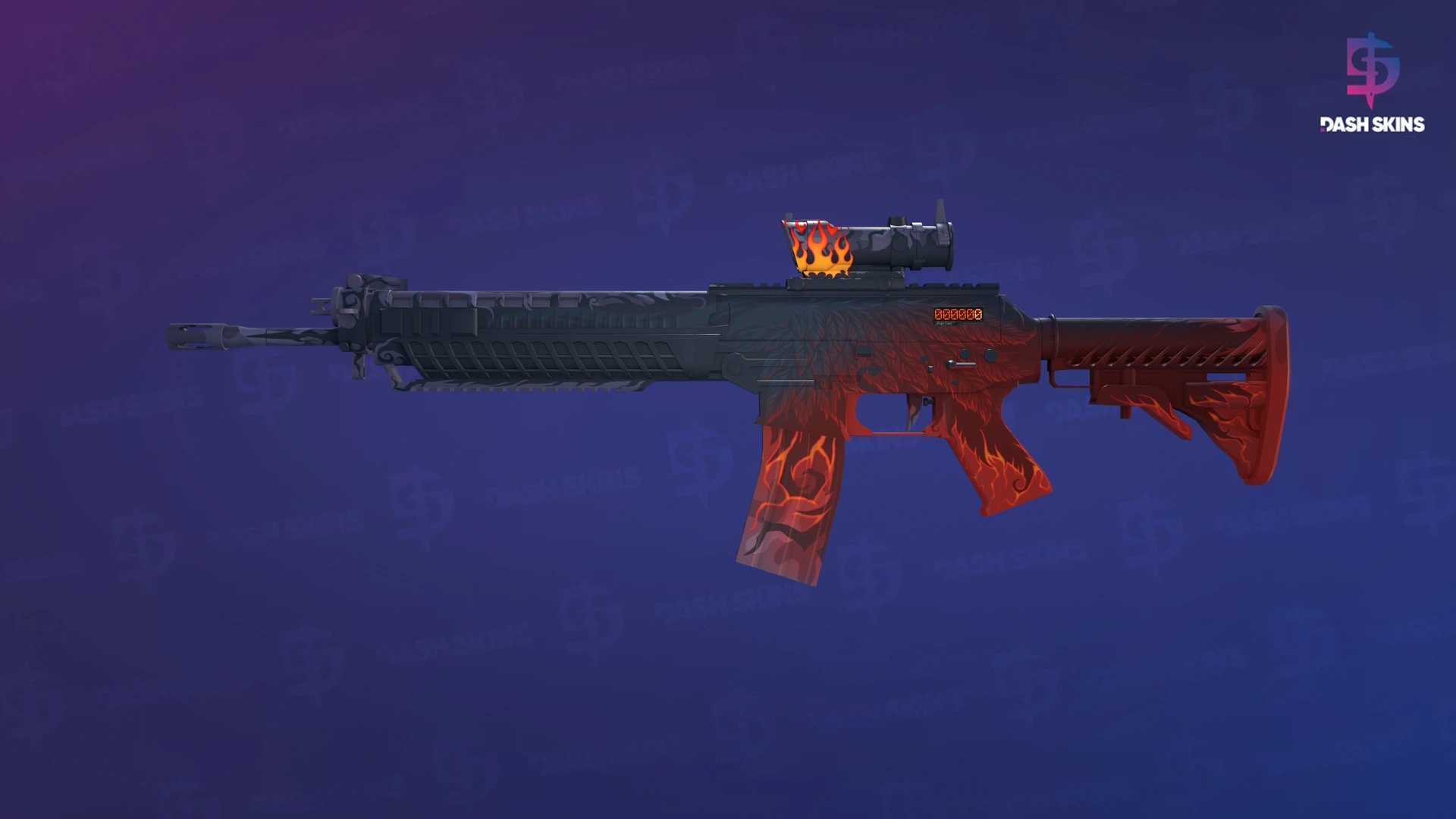 StatTrak™ SG 553 | Darkwing (Minimal Wear) Screenshot Playside