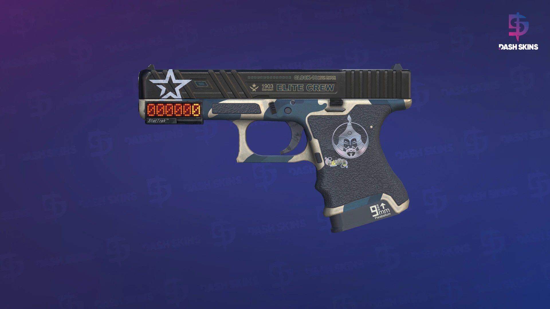 StatTrak™ Glock-18 | Winterized (Minimal Wear) Screenshot Playside
