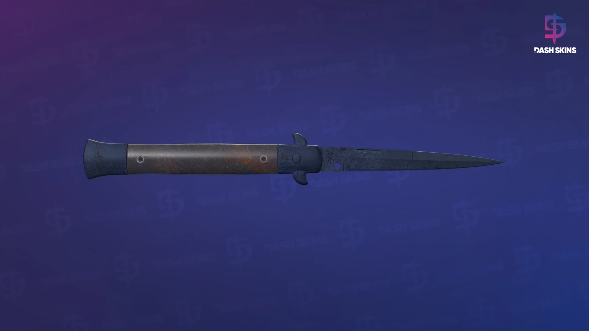 ★ Stiletto Knife | Blue Steel (Battle-Scarred) Screenshot Playside