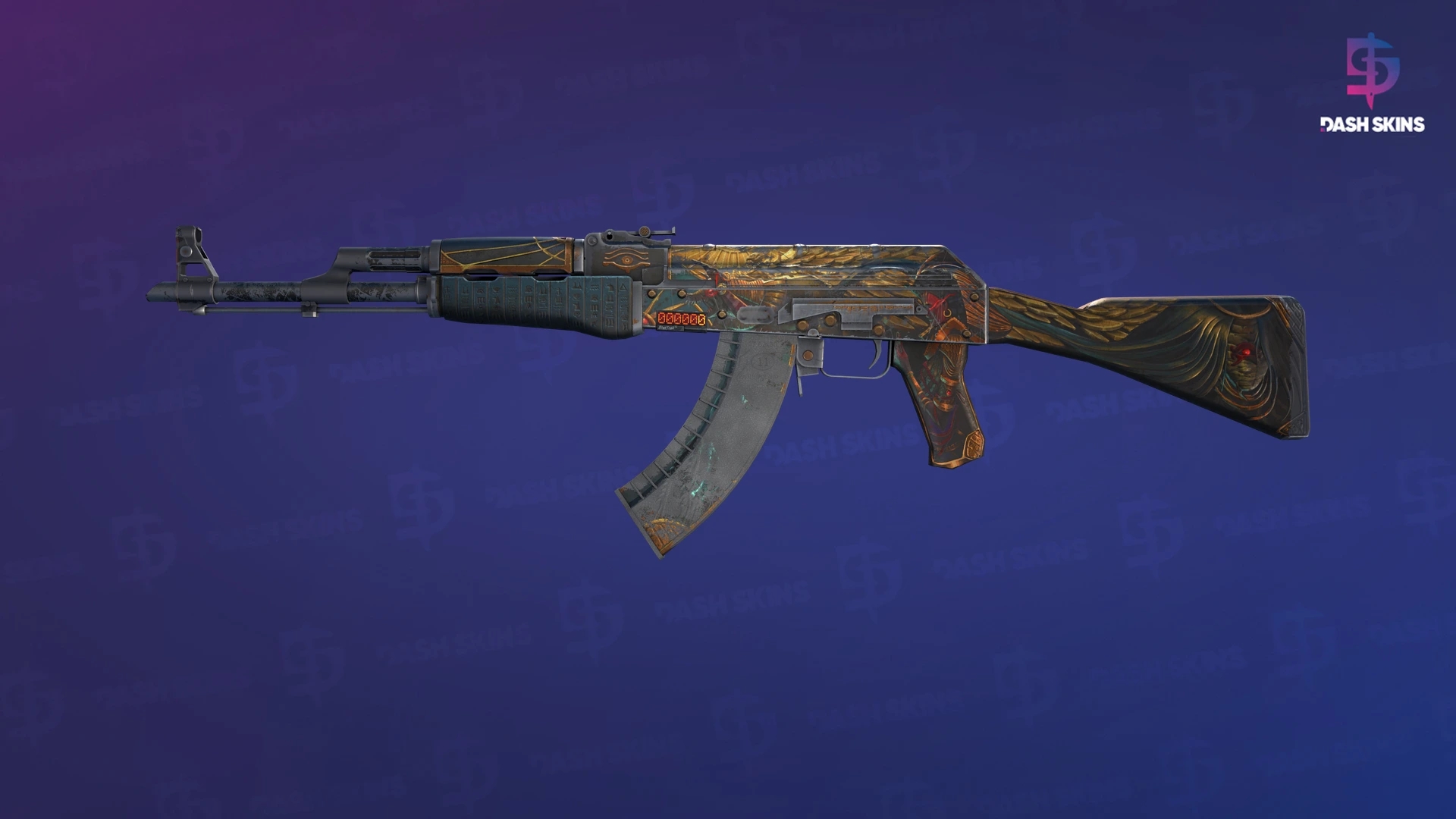 StatTrak™ AK-47 | Legion of Anubis (Battle-Scarred) Screenshot Playside