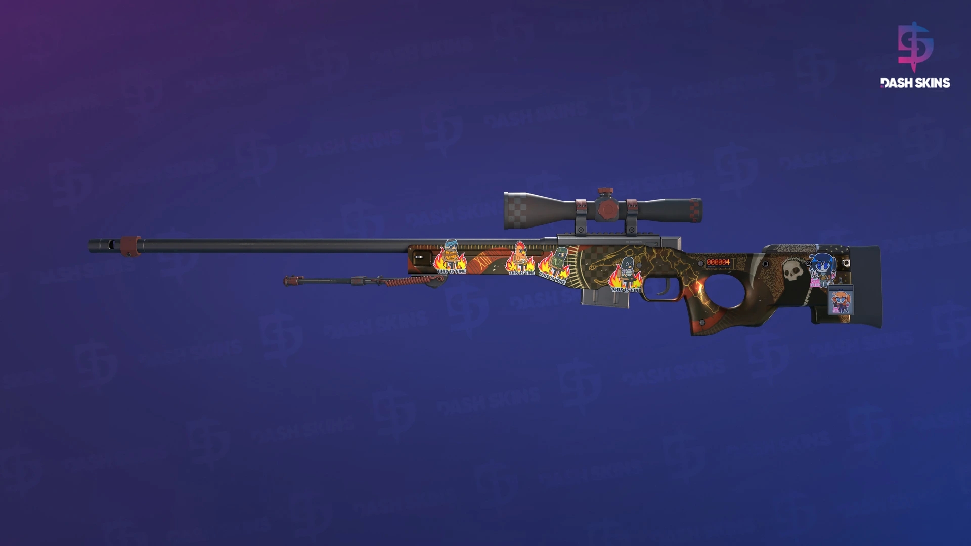 StatTrak™ AWP | Mortis (Field-Tested) Screenshot Playside