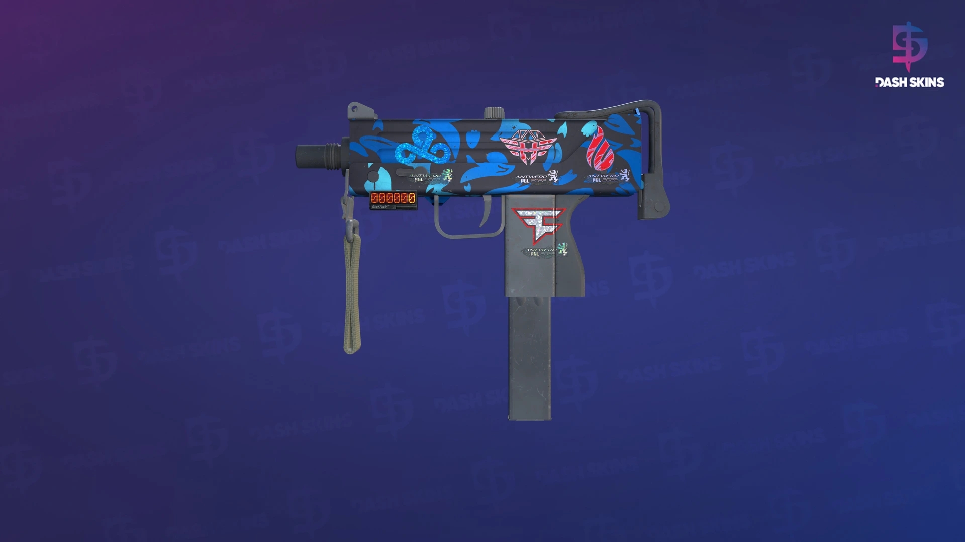 StatTrak™ MAC-10 | Oceanic (Minimal Wear) Screenshot Playside