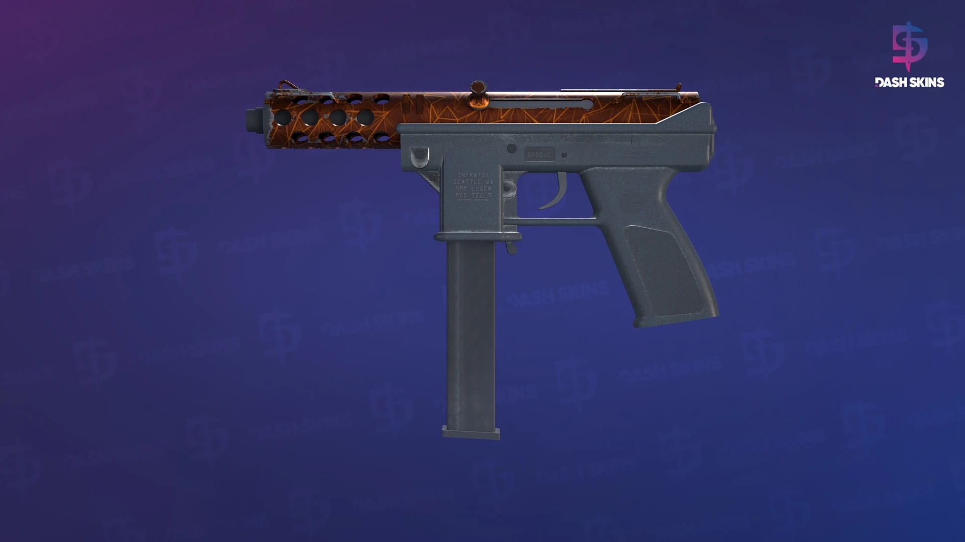 Tec-9 | Red Quartz (Minimal Wear) Screenshot Playside