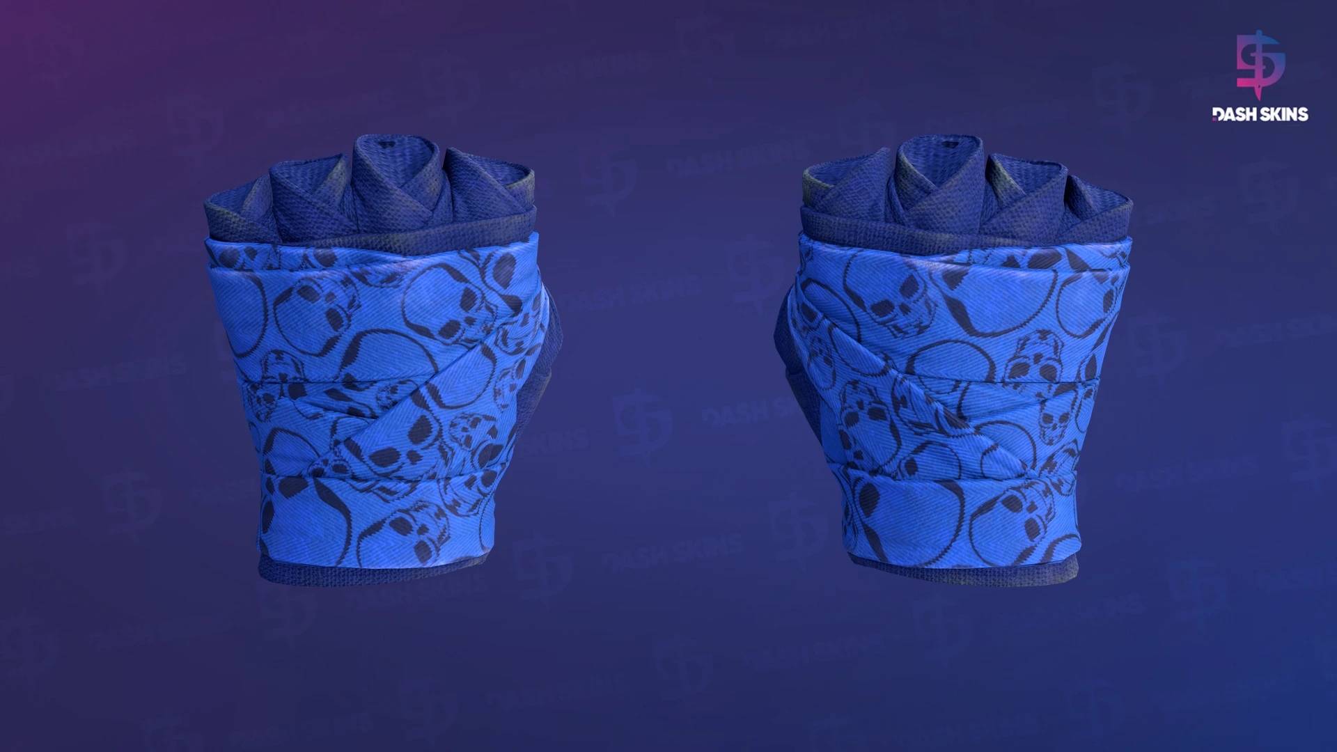 ★ Hand Wraps | Cobalt Skulls (Field-Tested) Screenshot Playside