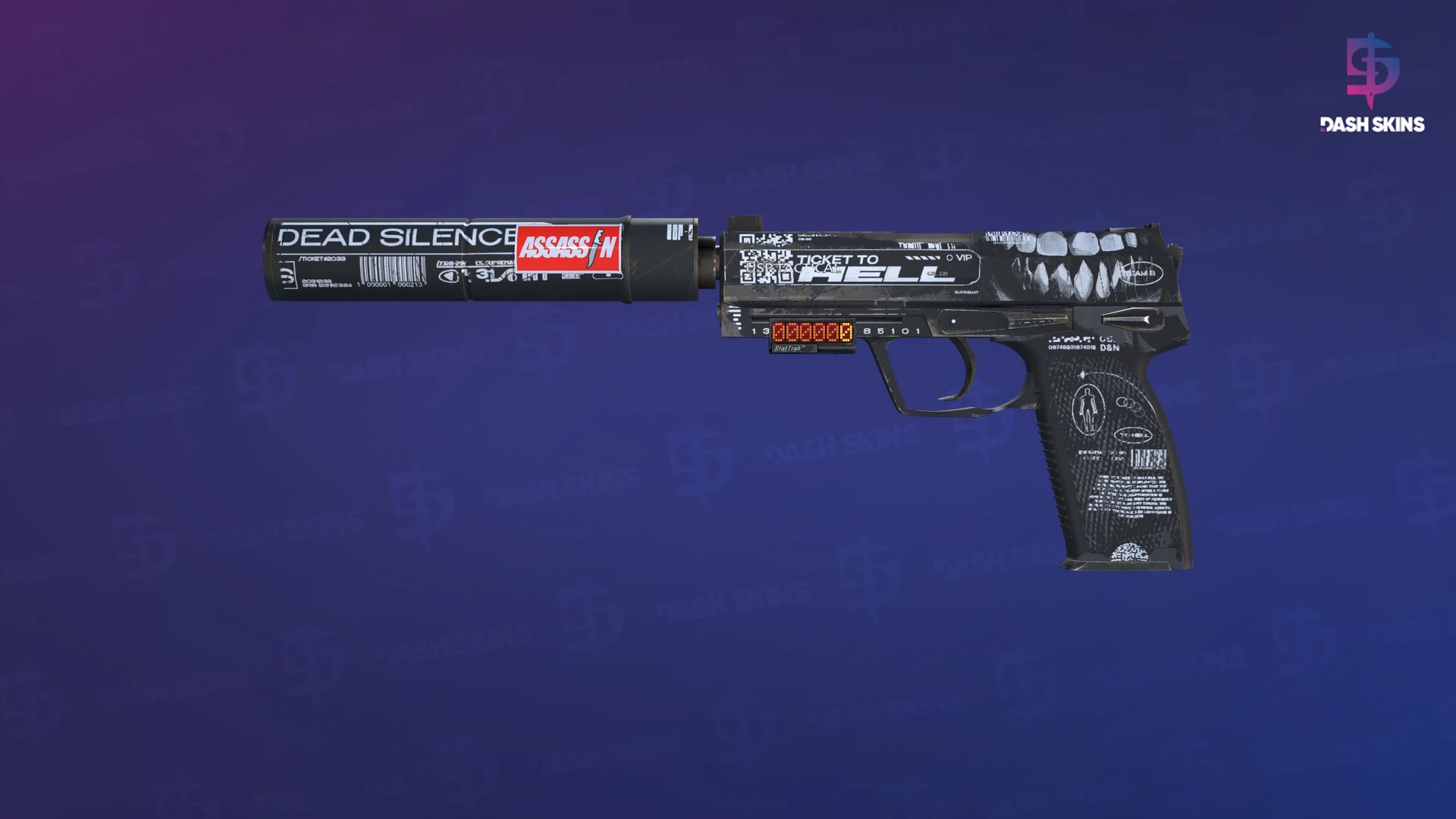 StatTrak™ USP-S | Ticket to Hell (Field-Tested) Screenshot Playside