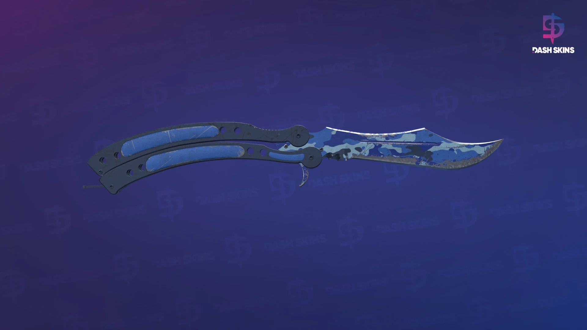 ★ Butterfly Knife | Bright Water (Well-Worn) Screenshot Playside
