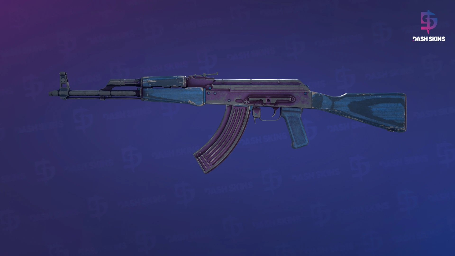AK-47 | Midnight Laminate (Battle-Scarred) Screenshot Playside