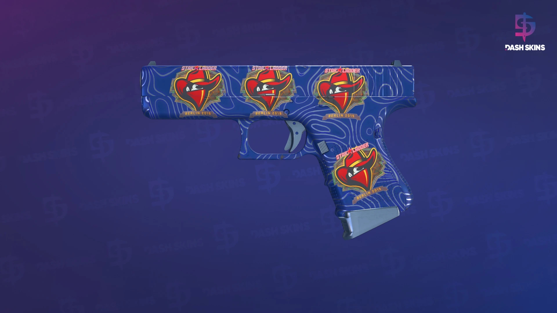 Glock-18 | Ocean Topo (Factory New) Screenshot Playside