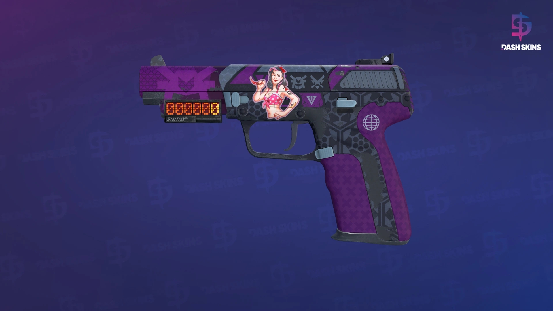 StatTrak™ Five-SeveN | Violent Daimyo (Field-Tested) Screenshot Playside