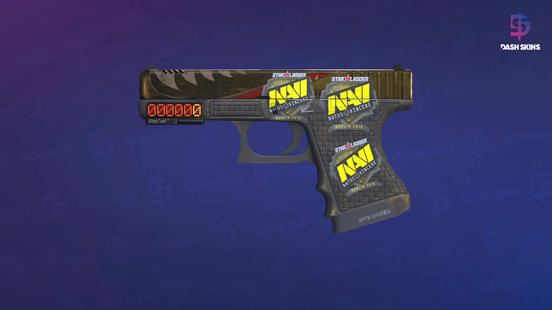 StatTrak™ Glock-18 | Warhawk (Well-Worn) Screenshot Playside