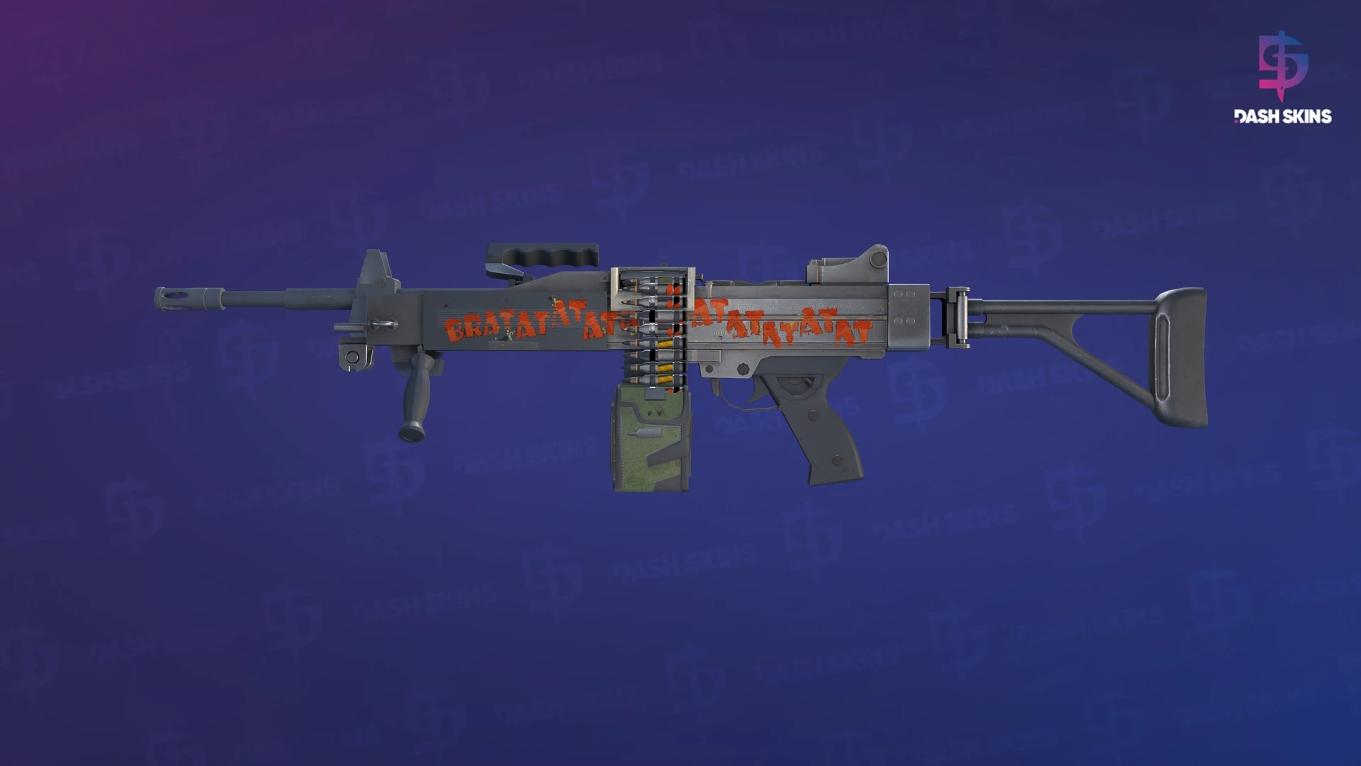 Negev | Bratatat (Battle-Scarred) Screenshot Playside