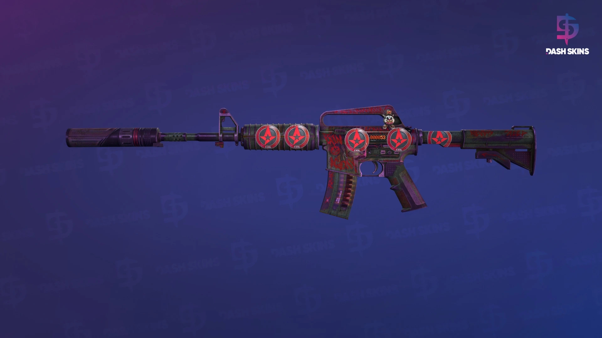 StatTrak™ M4A1-S | Night Terror (Battle-Scarred) Screenshot Playside