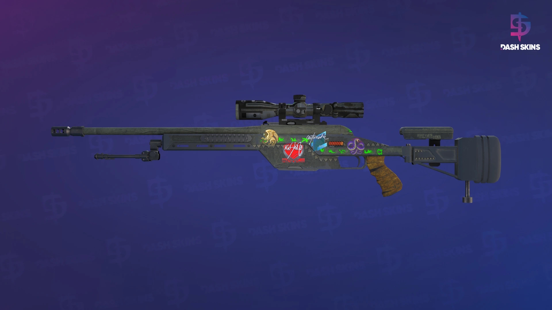 StatTrak™ SSG 08 | Necropos (Well-Worn) Screenshot Playside