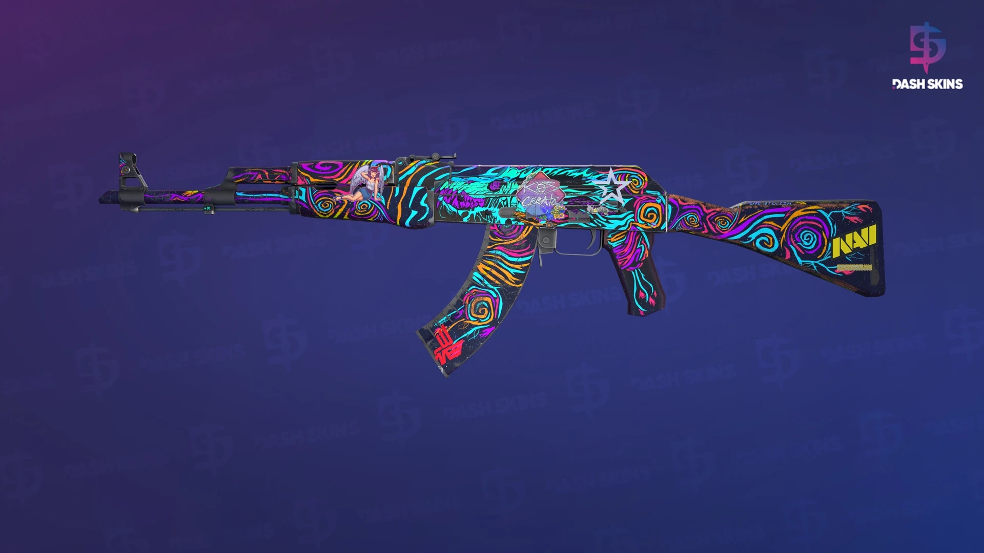 AK-47 | Nightwish (Well-Worn) Screenshot Playside
