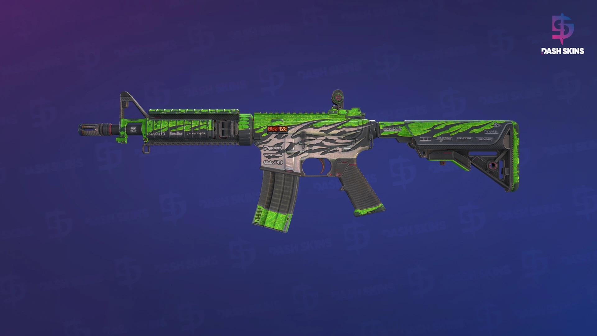 StatTrak™ M4A4 | Full Throttle (Battle-Scarred) Screenshot Playside