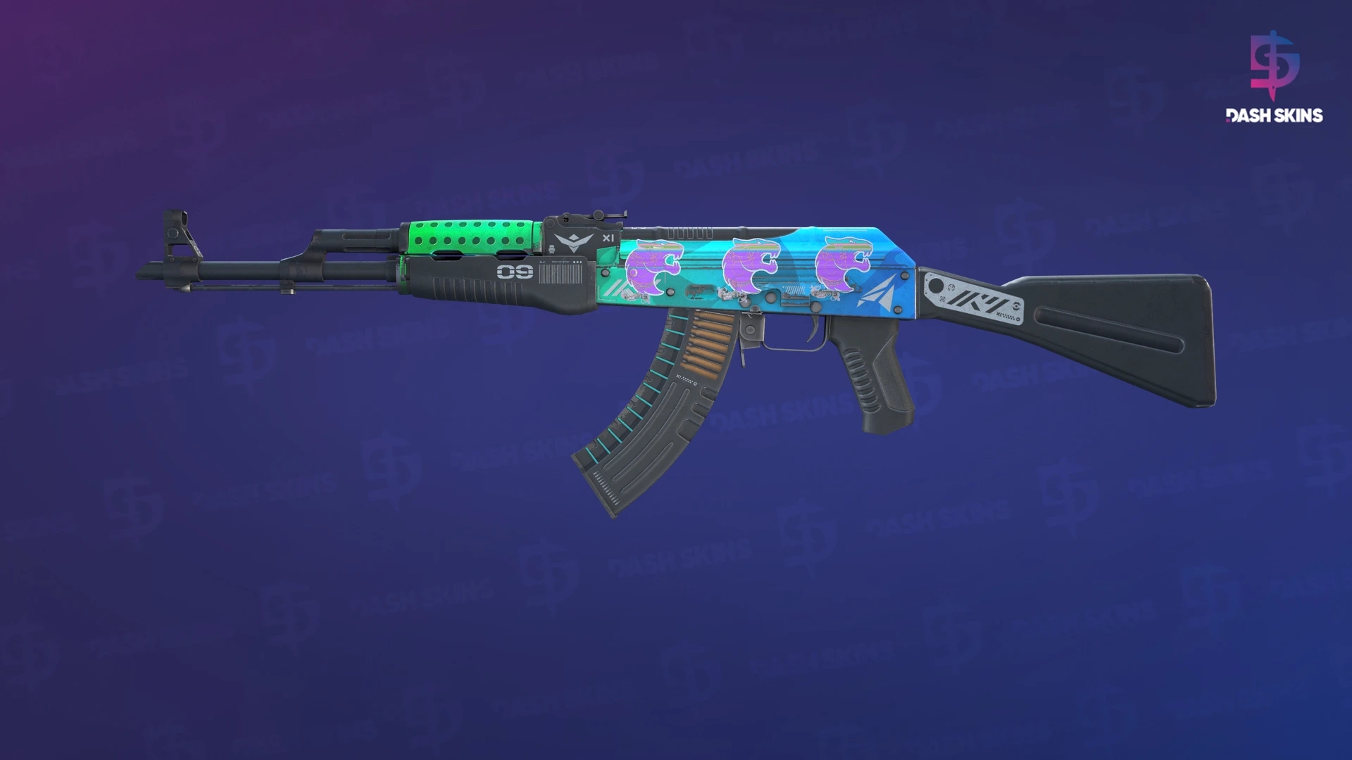 AK-47 | Ice Coaled (Field-Tested) Screenshot Playside