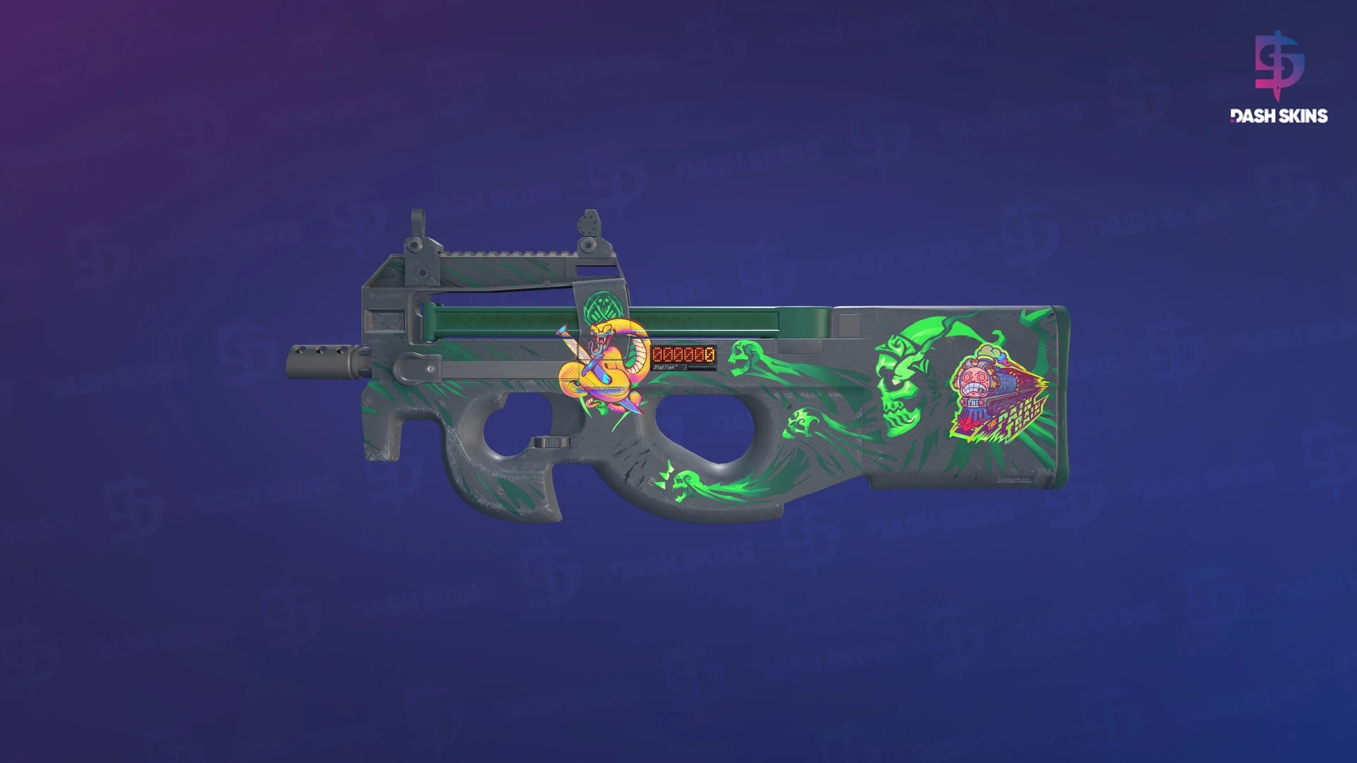 StatTrak™ P90 | Grim (Minimal Wear) Screenshot Playside