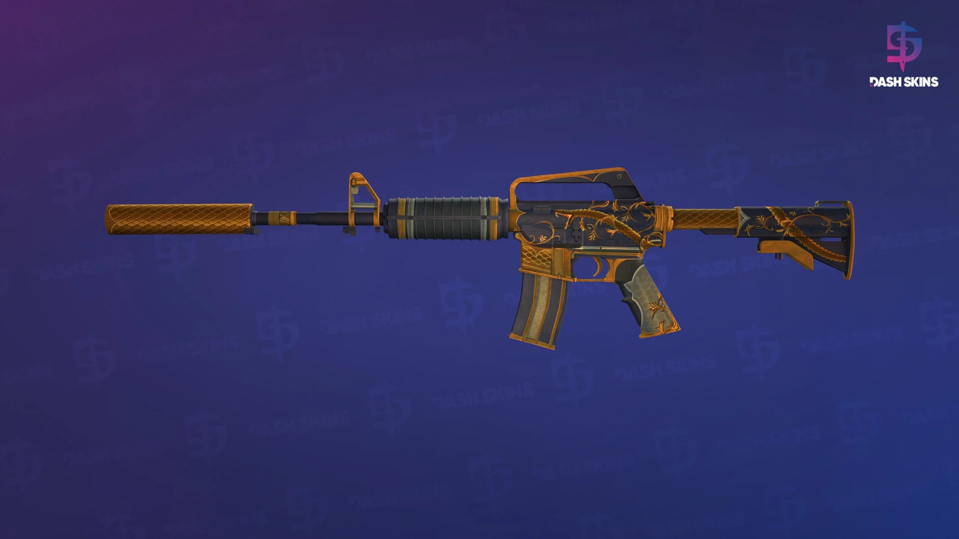 M4A1-S | Golden Coil (Well-Worn) Screenshot Playside