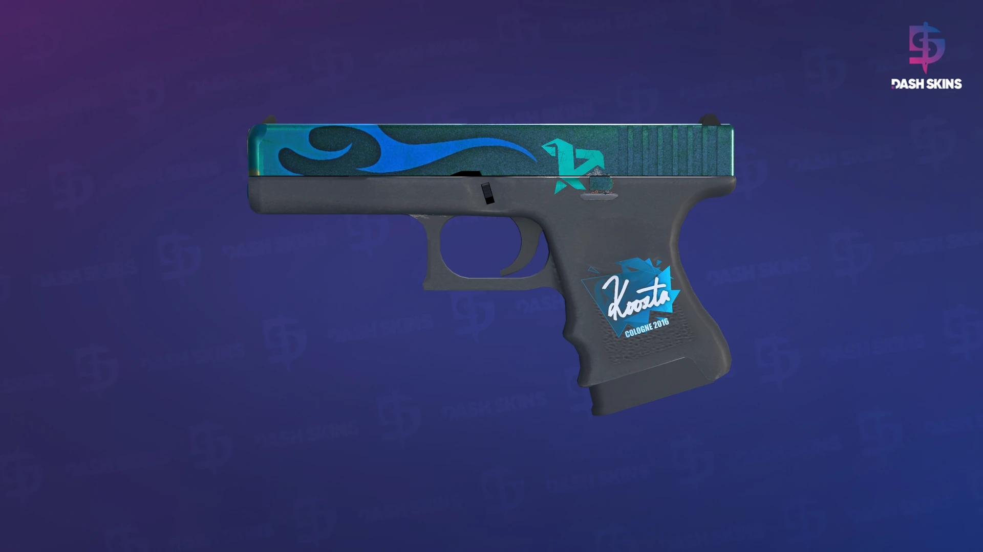 Glock-18 | Bunsen Burner (Well-Worn) Screenshot Playside
