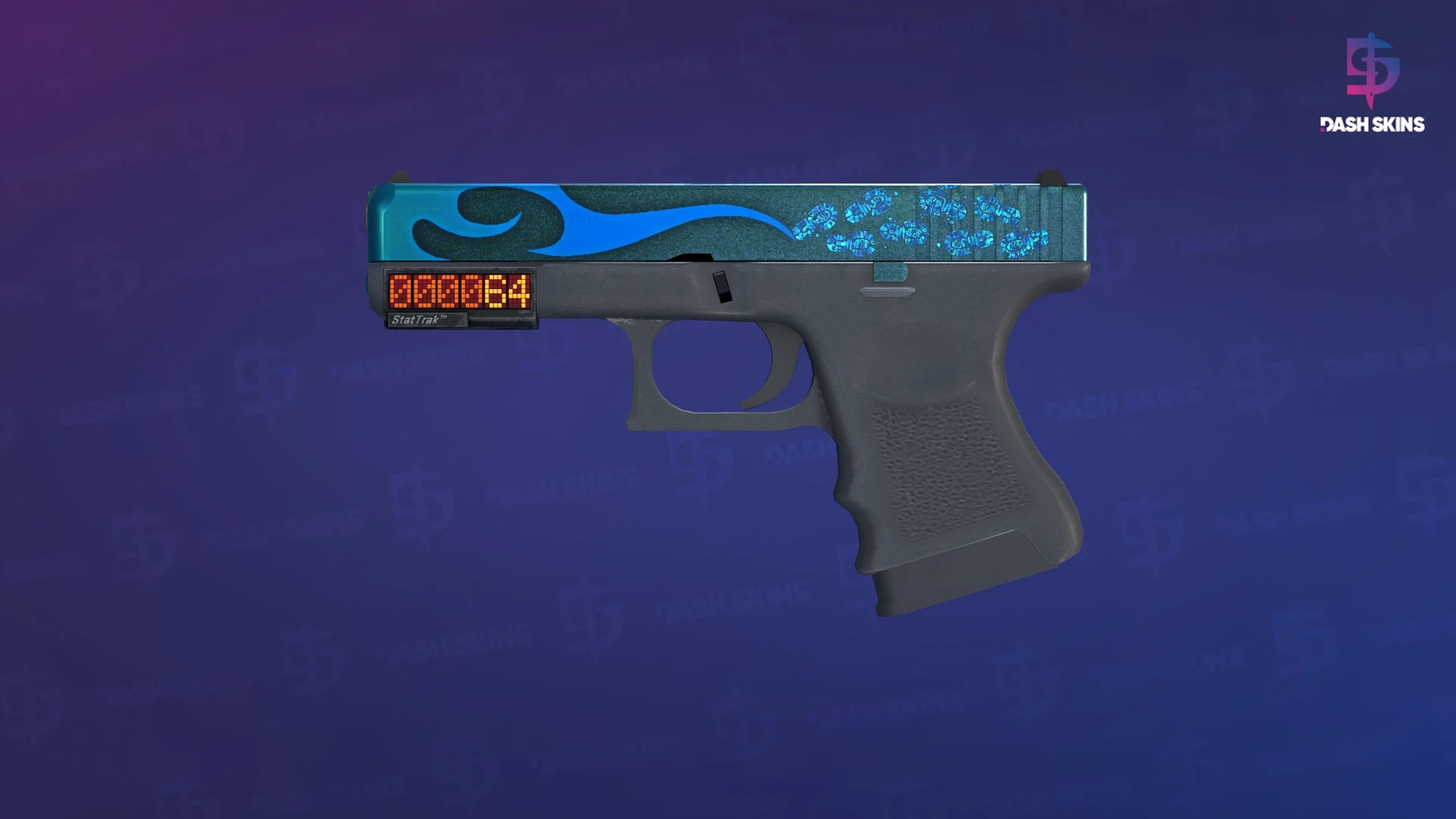 StatTrak™ Glock-18 | Bunsen Burner (Minimal Wear) Screenshot Playside