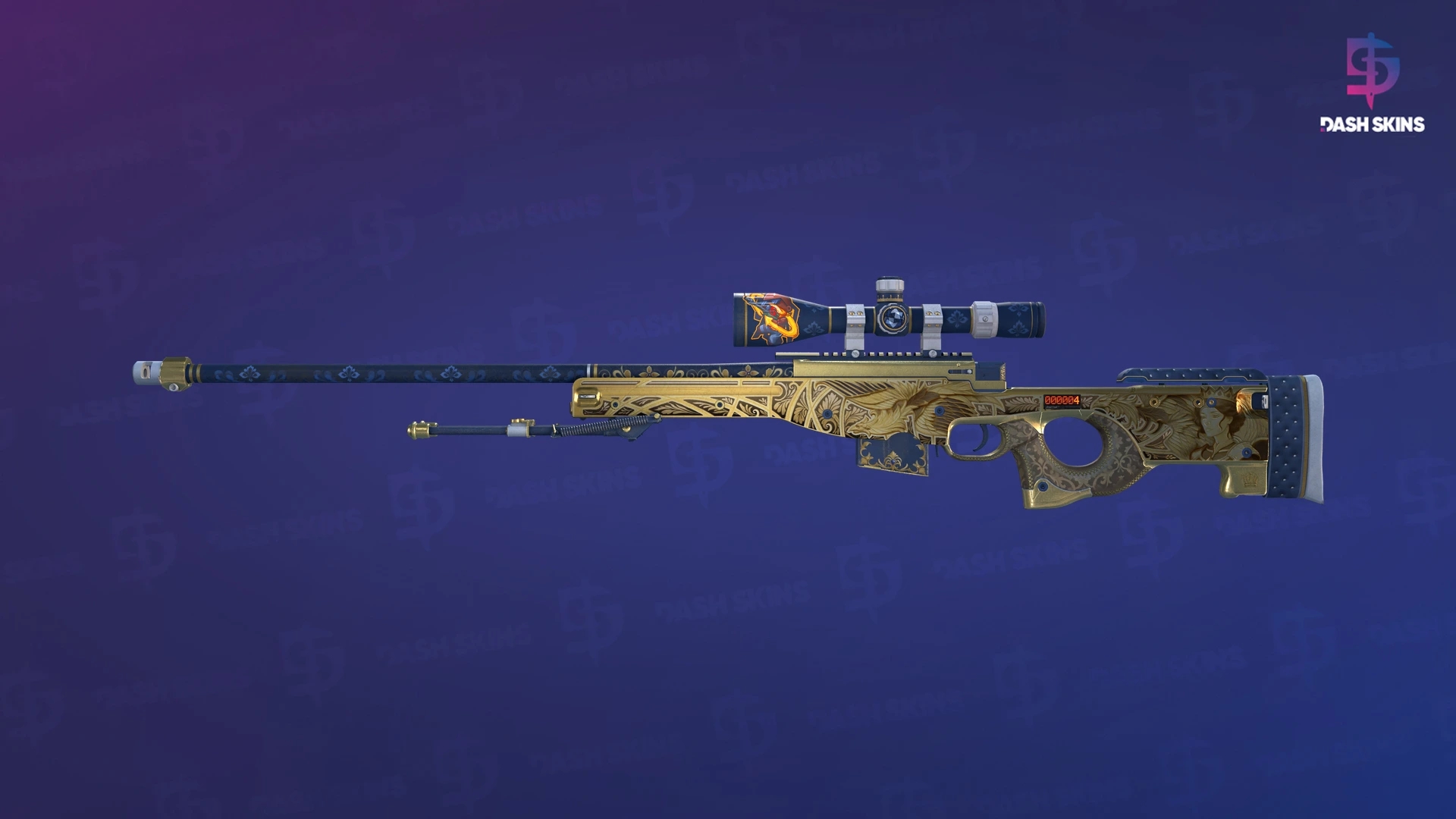 StatTrak™ AWP | Queen's Gambit (Minimal Wear) Screenshot Playside