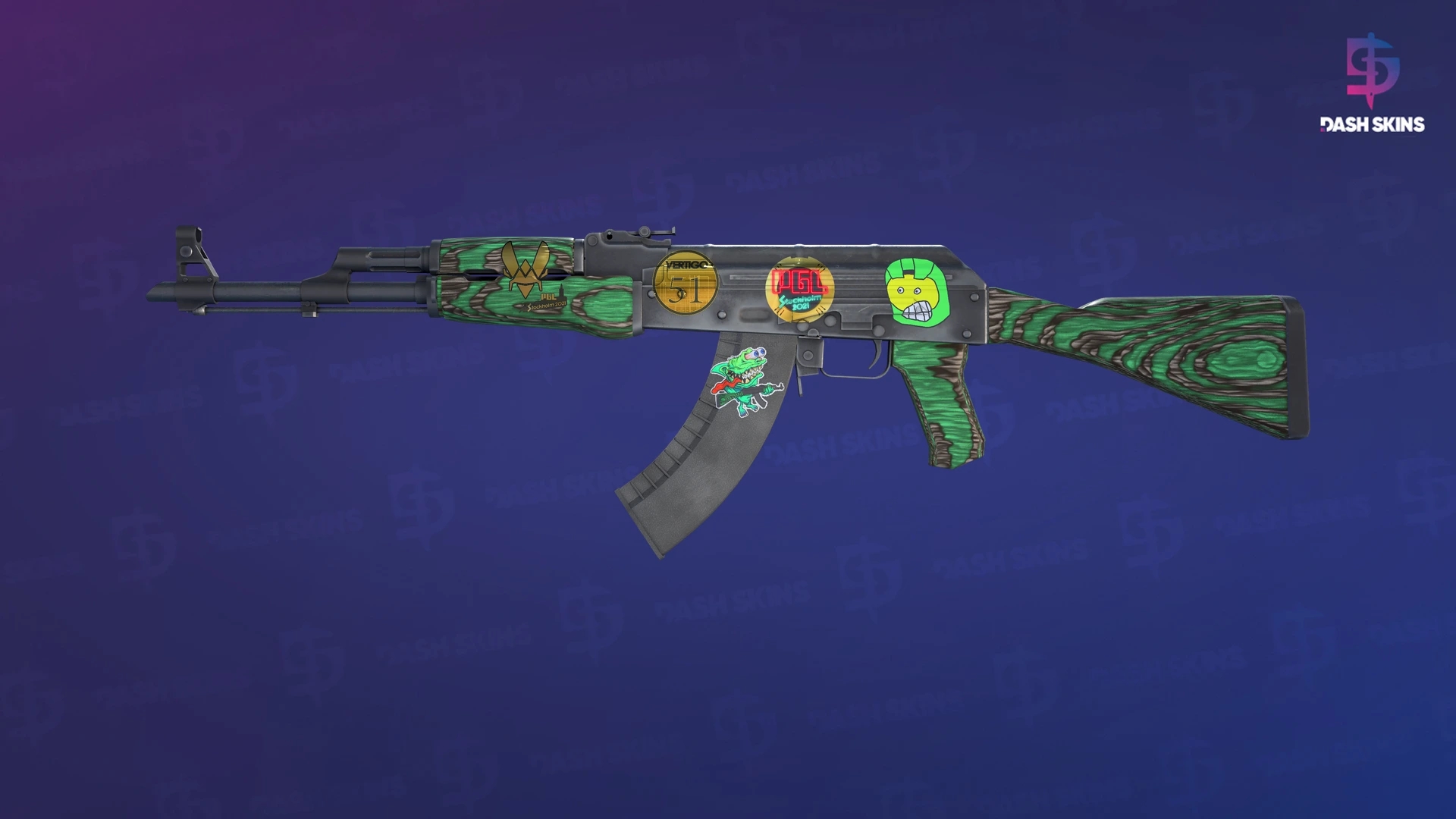 Souvenir AK-47 | Green Laminate (Minimal Wear) Screenshot Playside
