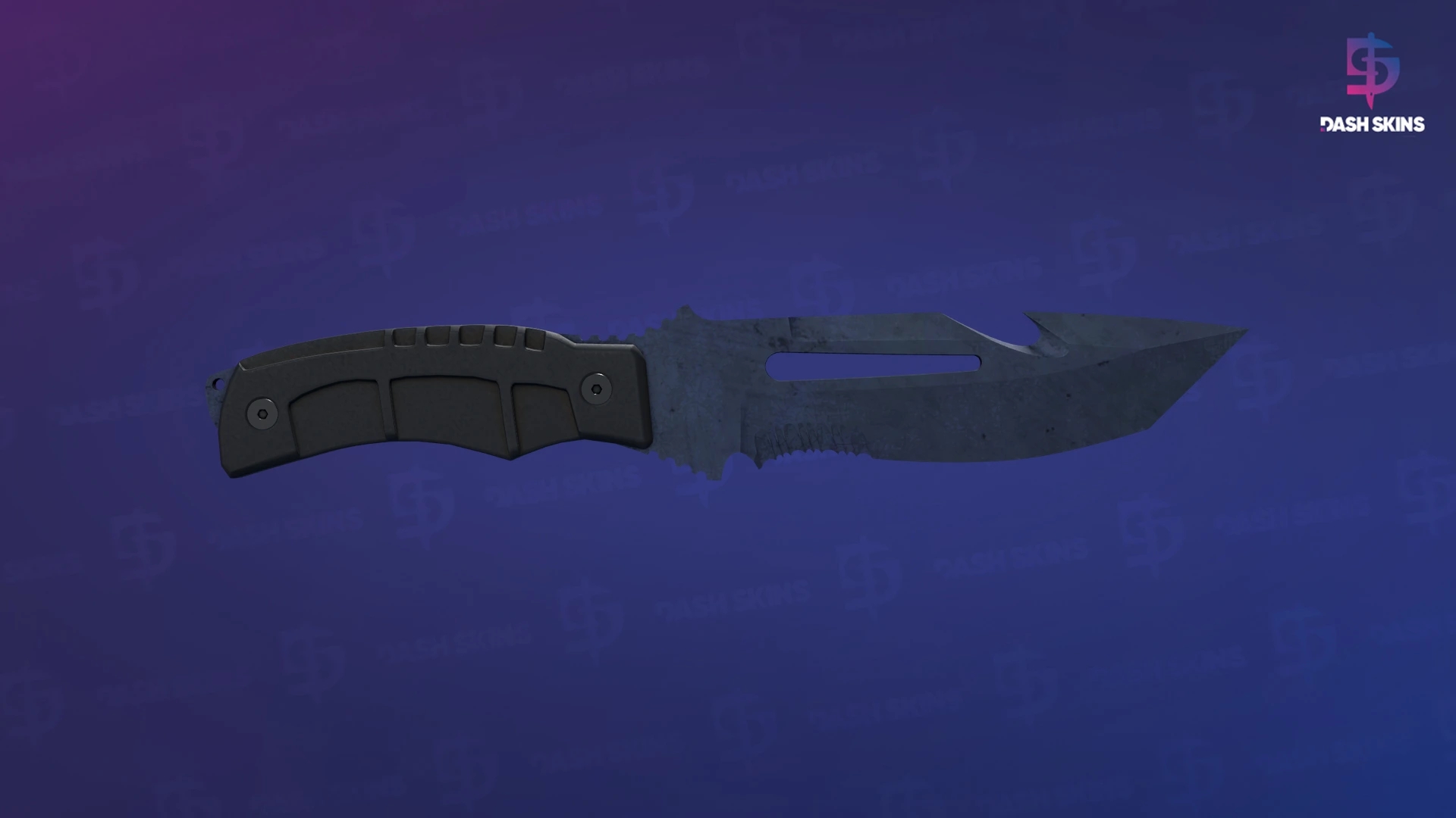 ★ Survival Knife | Blue Steel (Battle-Scarred) Screenshot Playside