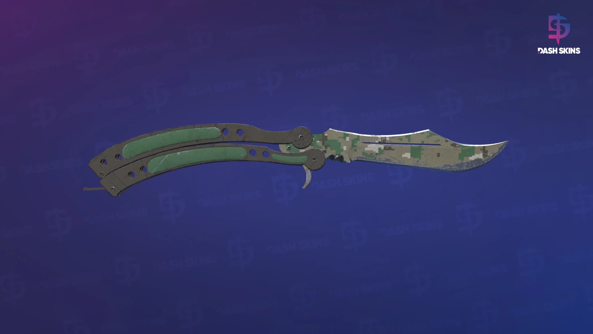 ★ StatTrak™ Butterfly Knife | Forest DDPAT (Well-Worn) Screenshot Playside
