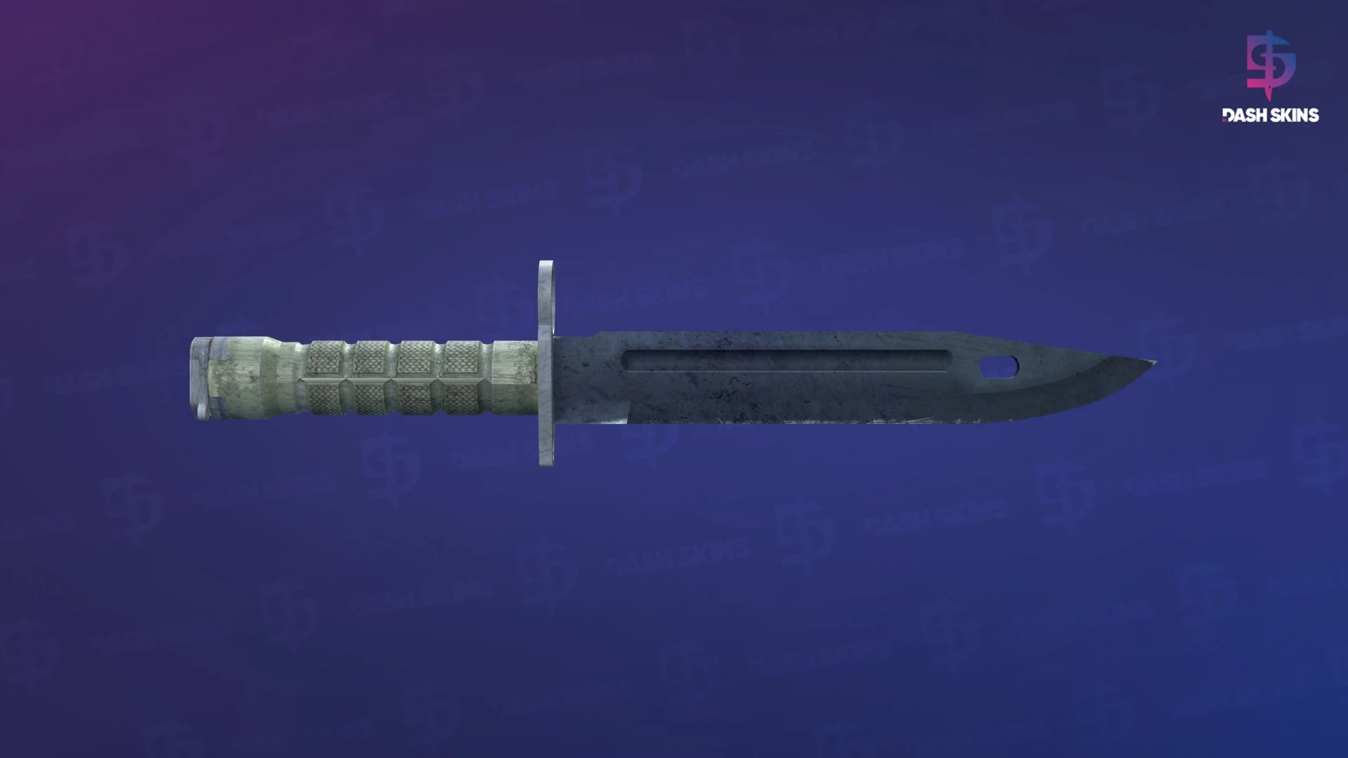 ★ Bayonet | Blue Steel (Well-Worn) Screenshot Playside