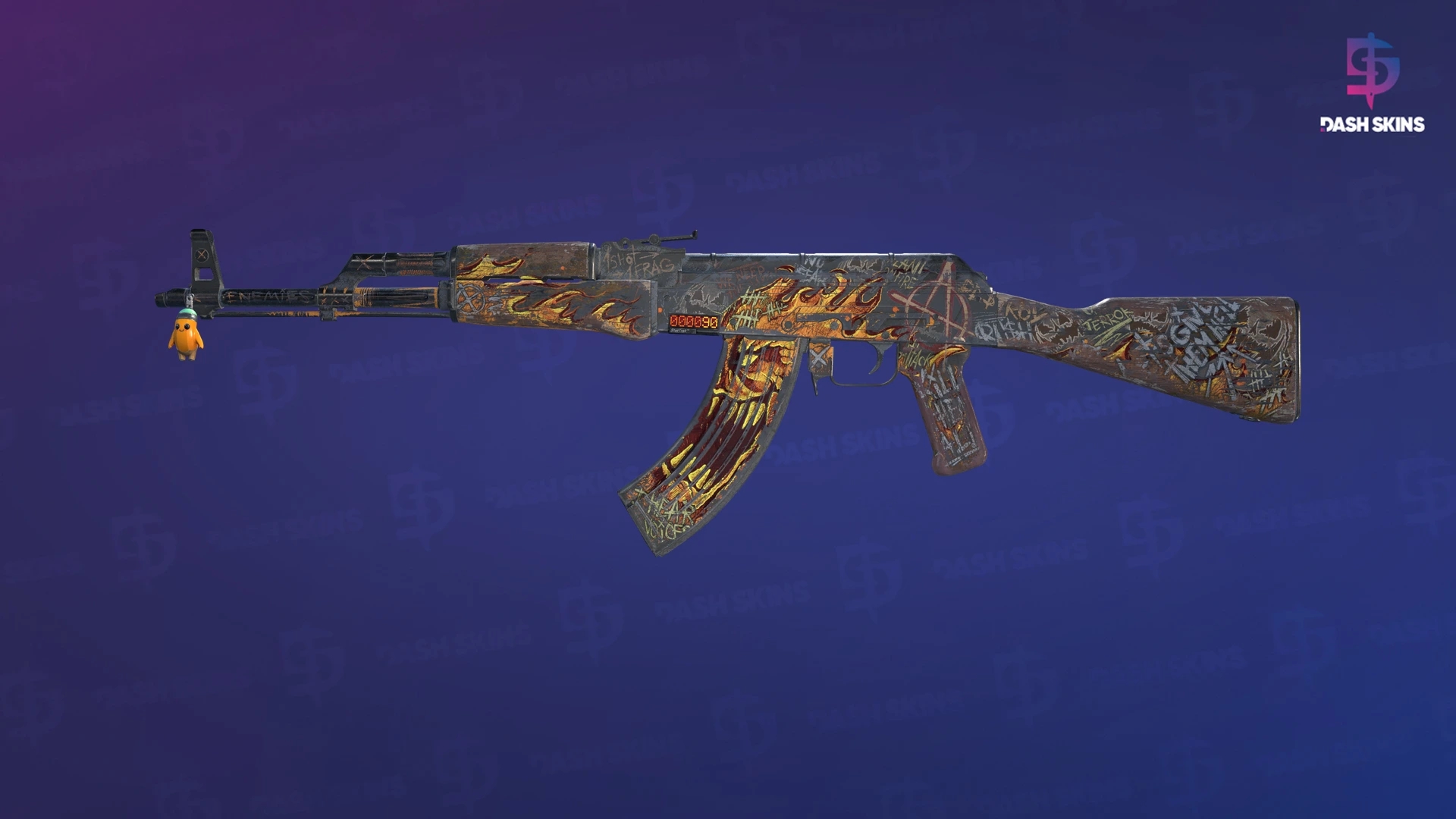 StatTrak™ AK-47 | Searing Rage (Battle-Scarred) Screenshot Playside