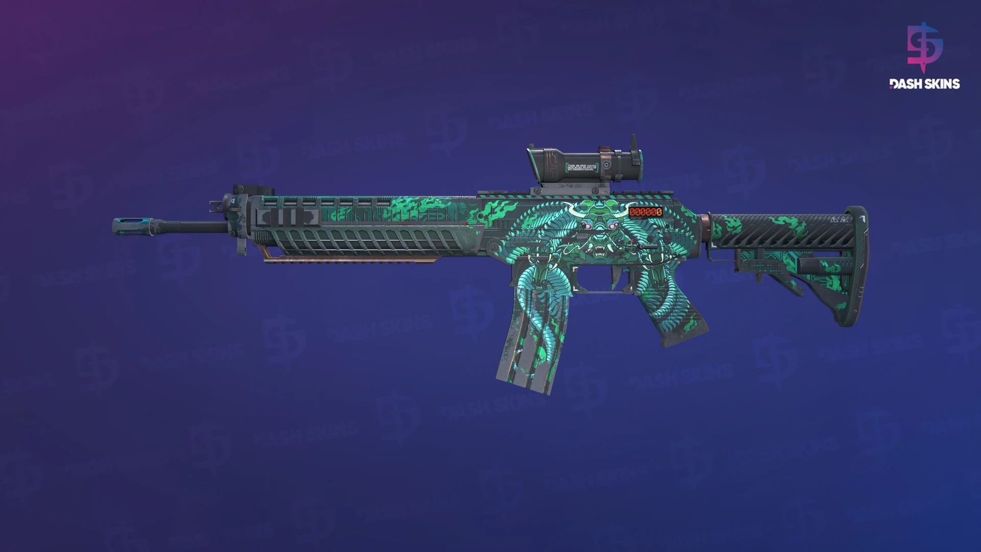 StatTrak™ SG 553 | Dragon Tech (Field-Tested) Screenshot Playside