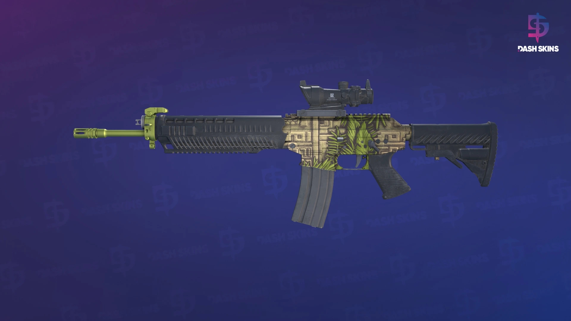 SG 553 | Lush Ruins (Minimal Wear) Screenshot Playside