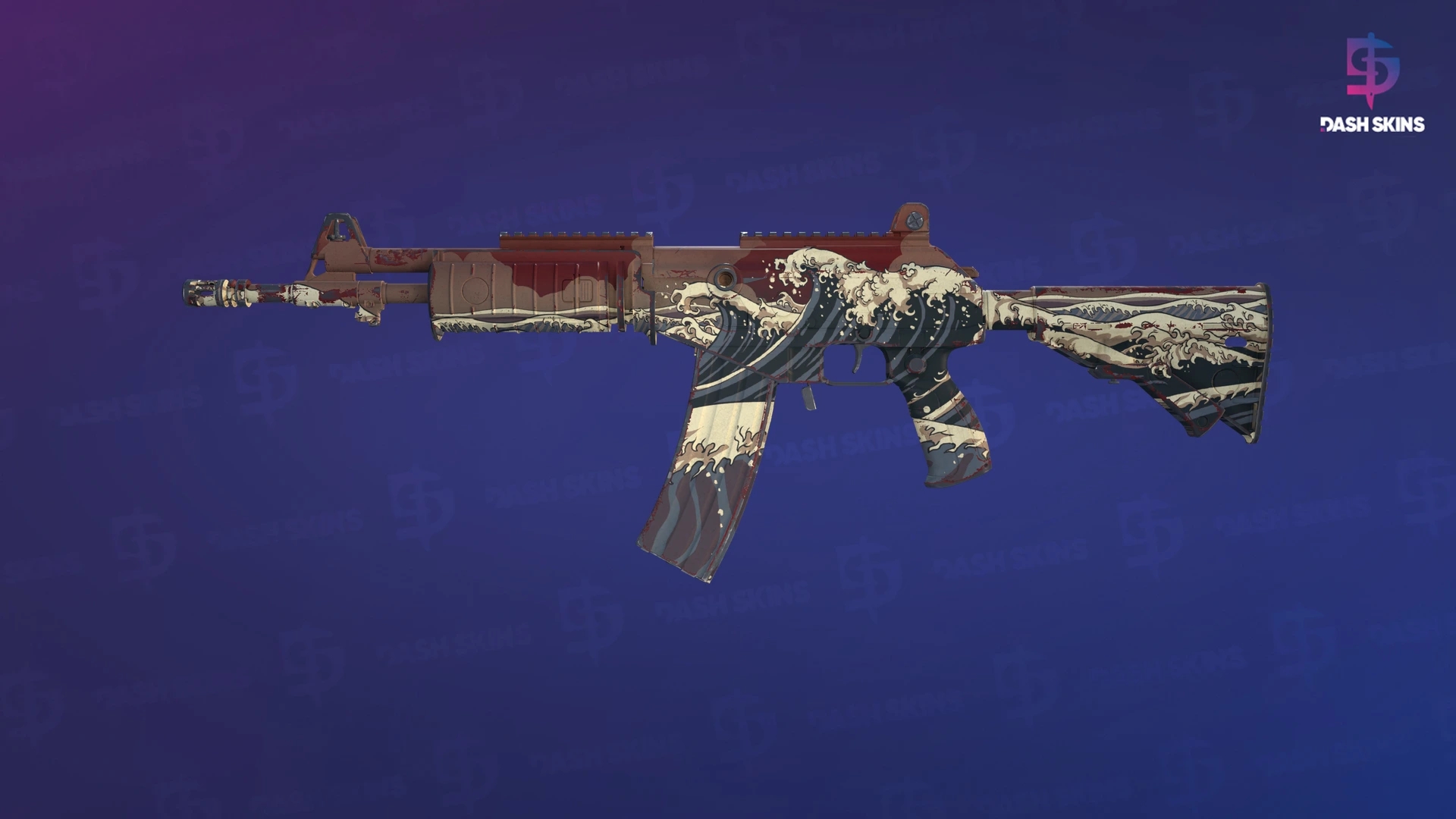 Galil AR | Crimson Tsunami (Field-Tested) Screenshot Playside