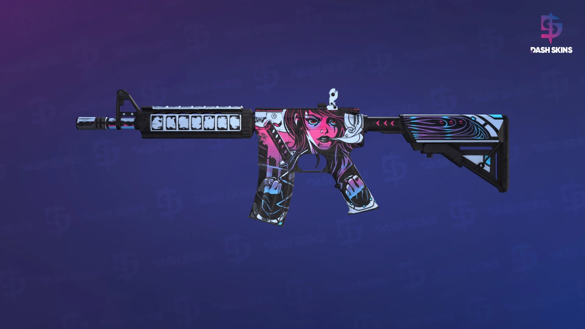 M4A4 | Neo-Noir (Minimal Wear) Screenshot Playside