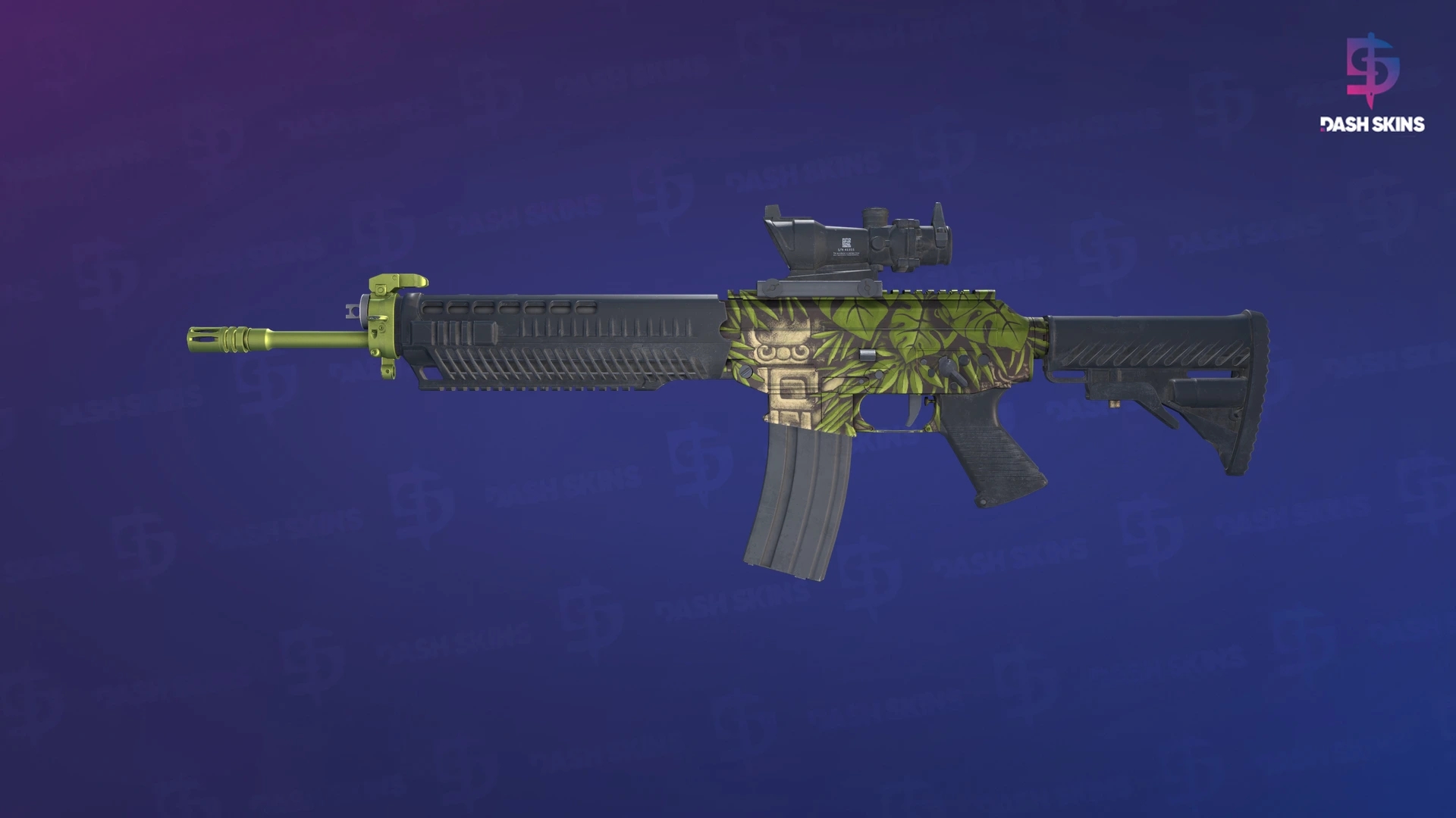 SG 553 | Lush Ruins (Minimal Wear) Screenshot Playside