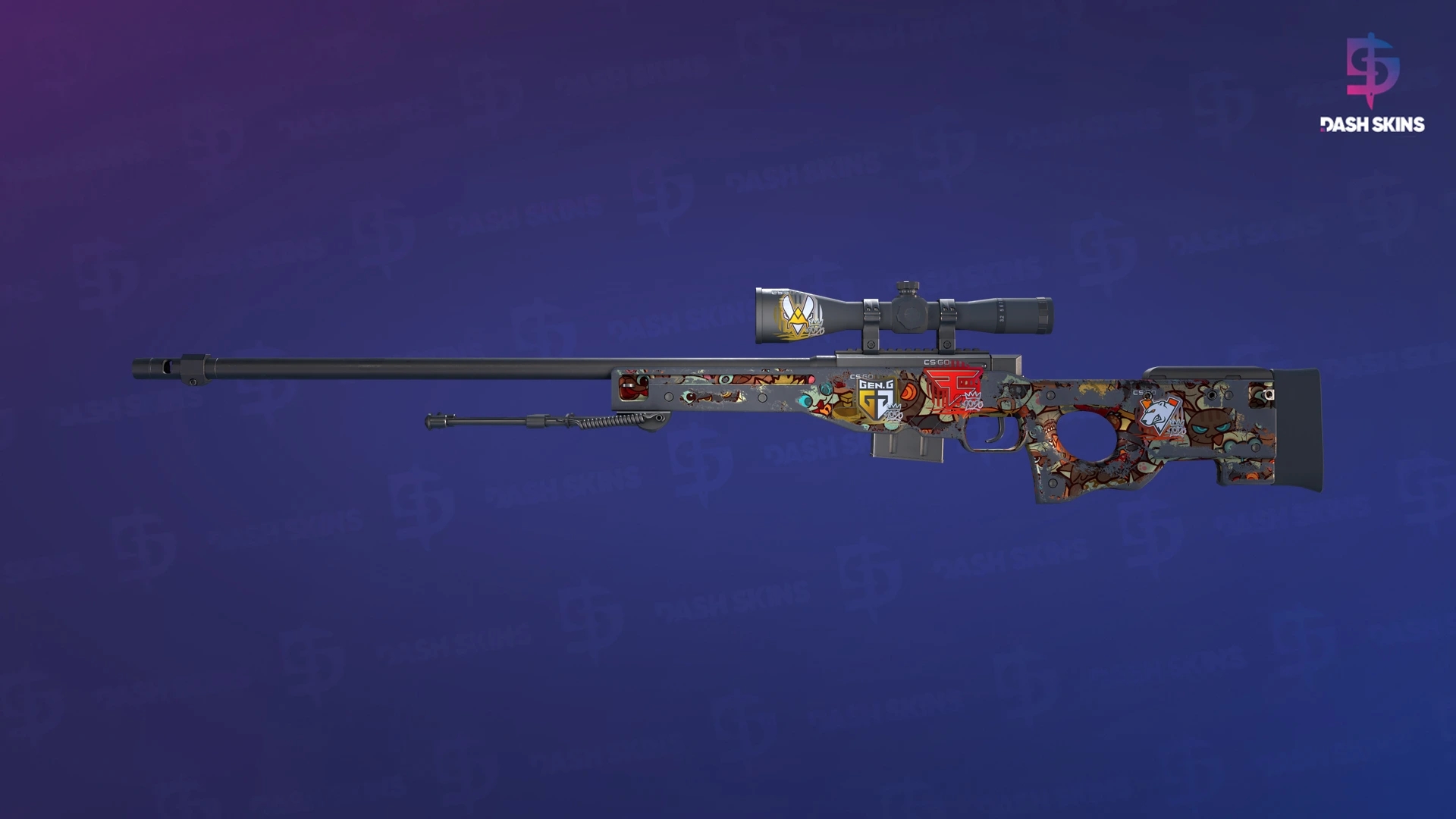 AWP | PAW (Well-Worn) Screenshot Playside