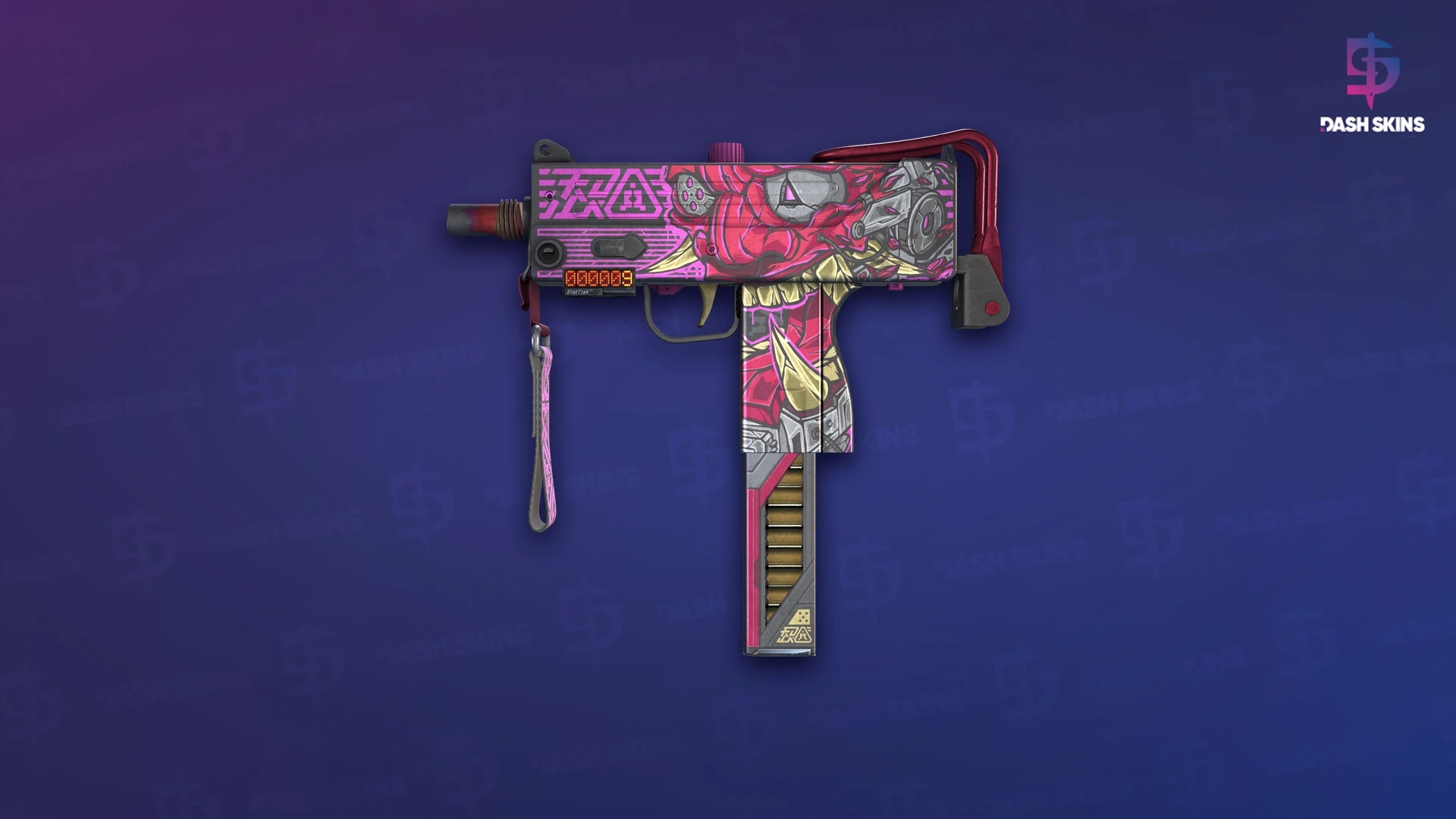 StatTrak™ MAC-10 | Saibā Oni (Field-Tested) Screenshot Playside