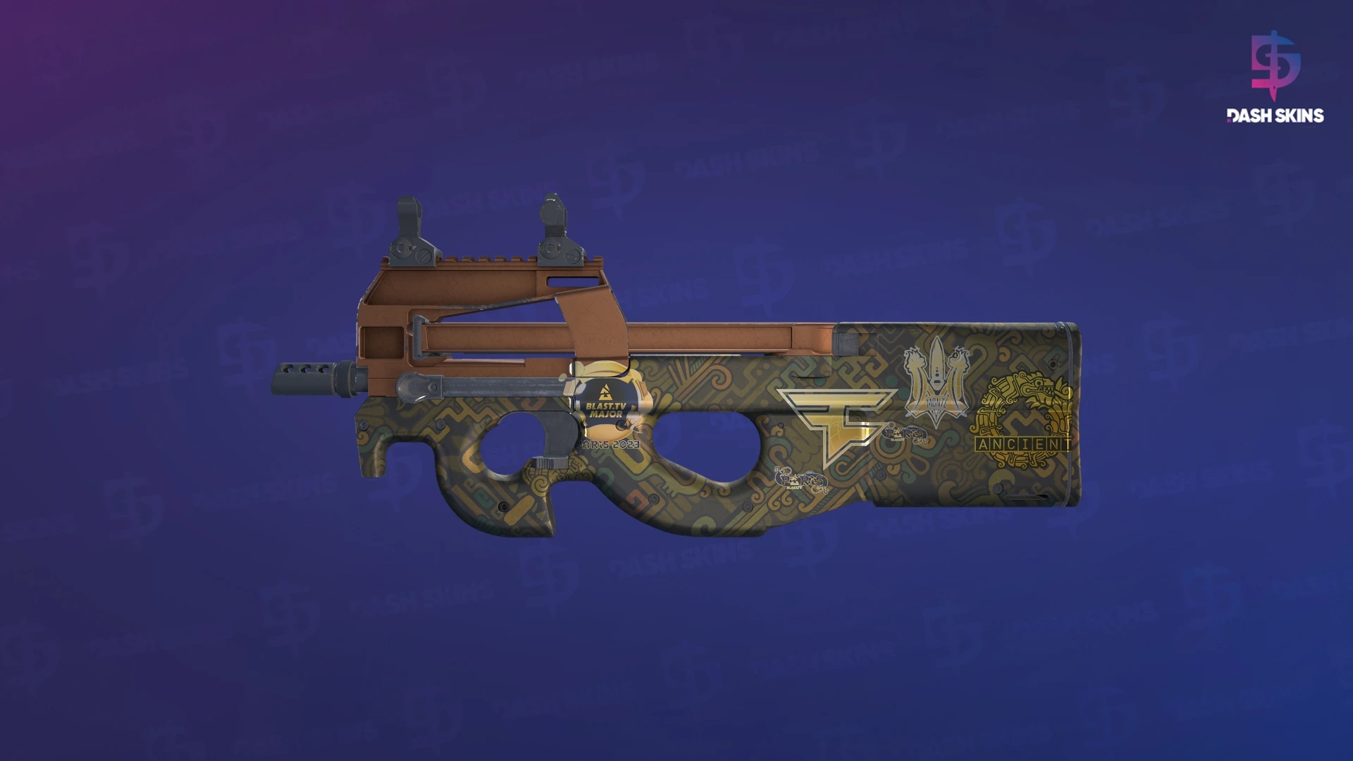 Souvenir P90 | Ancient Earth (Minimal Wear) Screenshot Playside