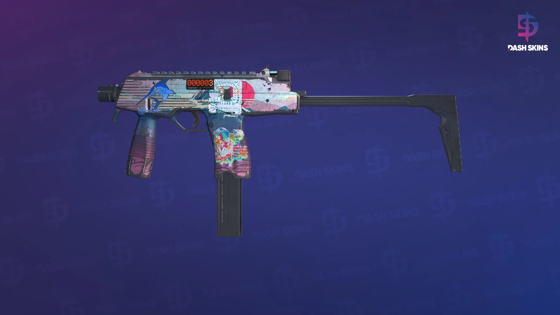 StatTrak™ MP9 | Mount Fuji (Battle-Scarred) Screenshot Playside