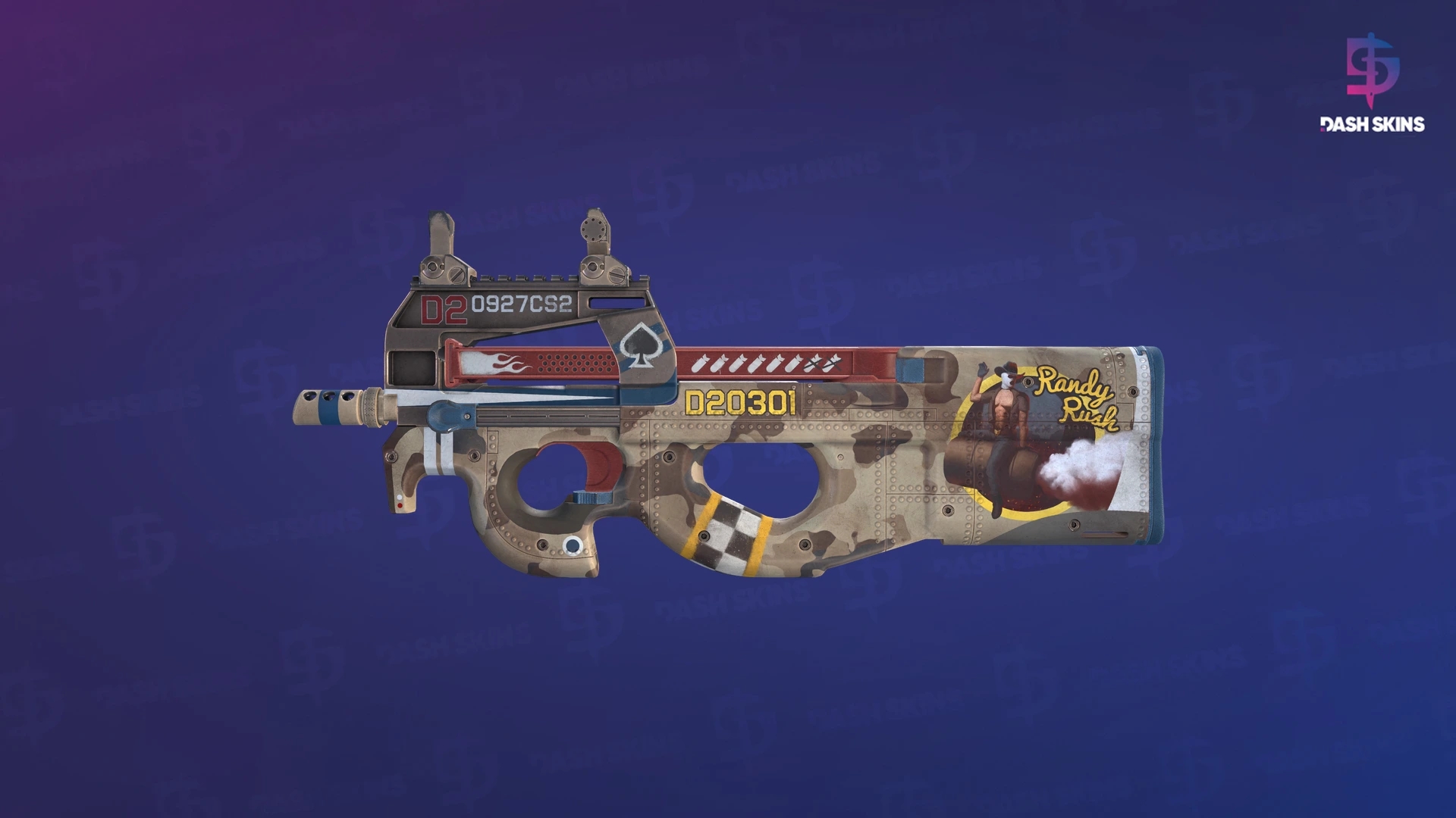 P90 | Randy Rush (Factory New) Screenshot Playside