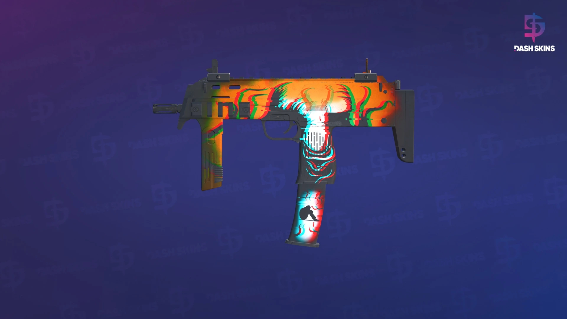 MP7 | Abyssal Apparition (Field-Tested) Screenshot Playside